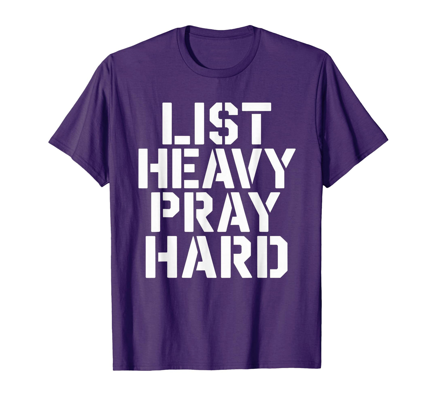 Lift Heavy Pray Hard Tshirt Gym Christian Gift Jesus Faith T-Shirt