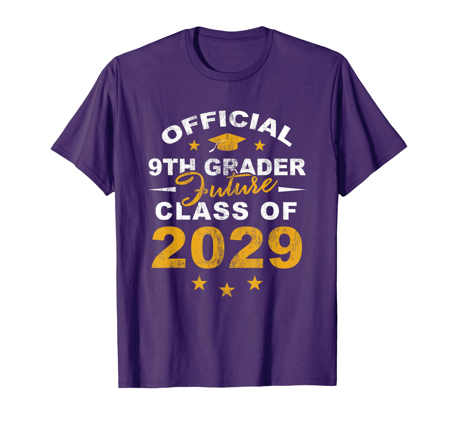 Official 9th Grader Future Class of 2029 First Day School T-Shirt