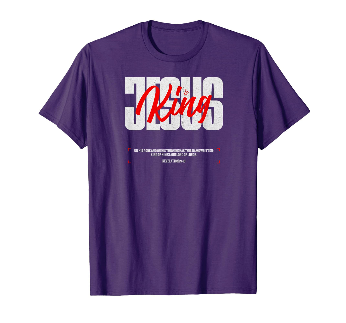 Jesus is King - Inspirational Christian Design T-Shirt