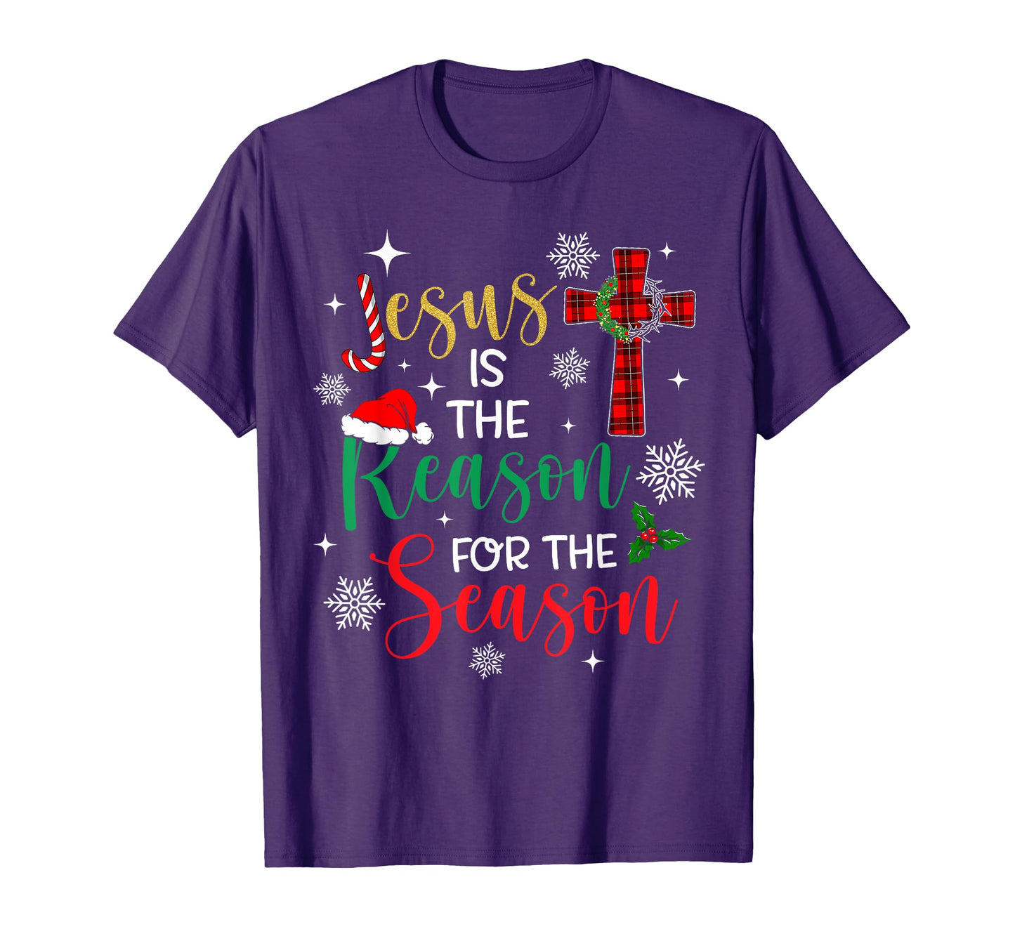 Jesus is The Reason for The Season Christian Faith Christmas T-Shirt