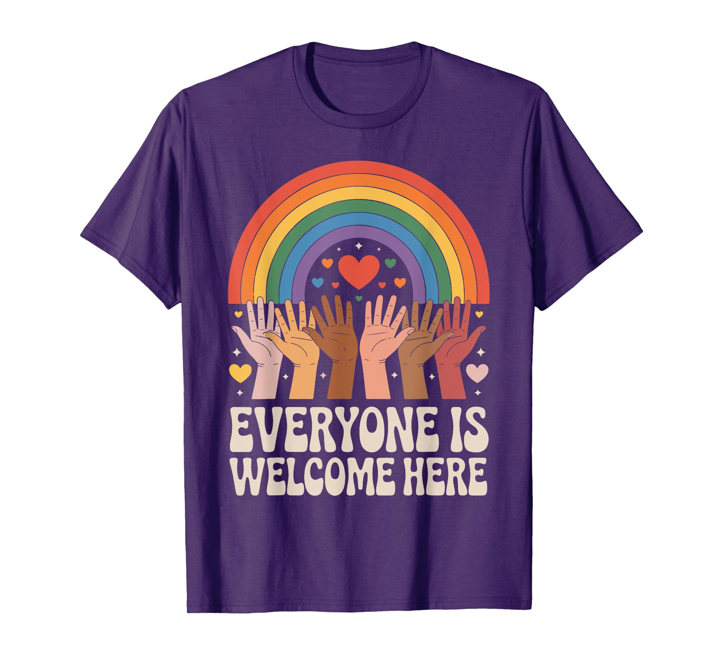 Everyone Is Welcome Here Idaho Teacher Equality Inclusion T-Shirt