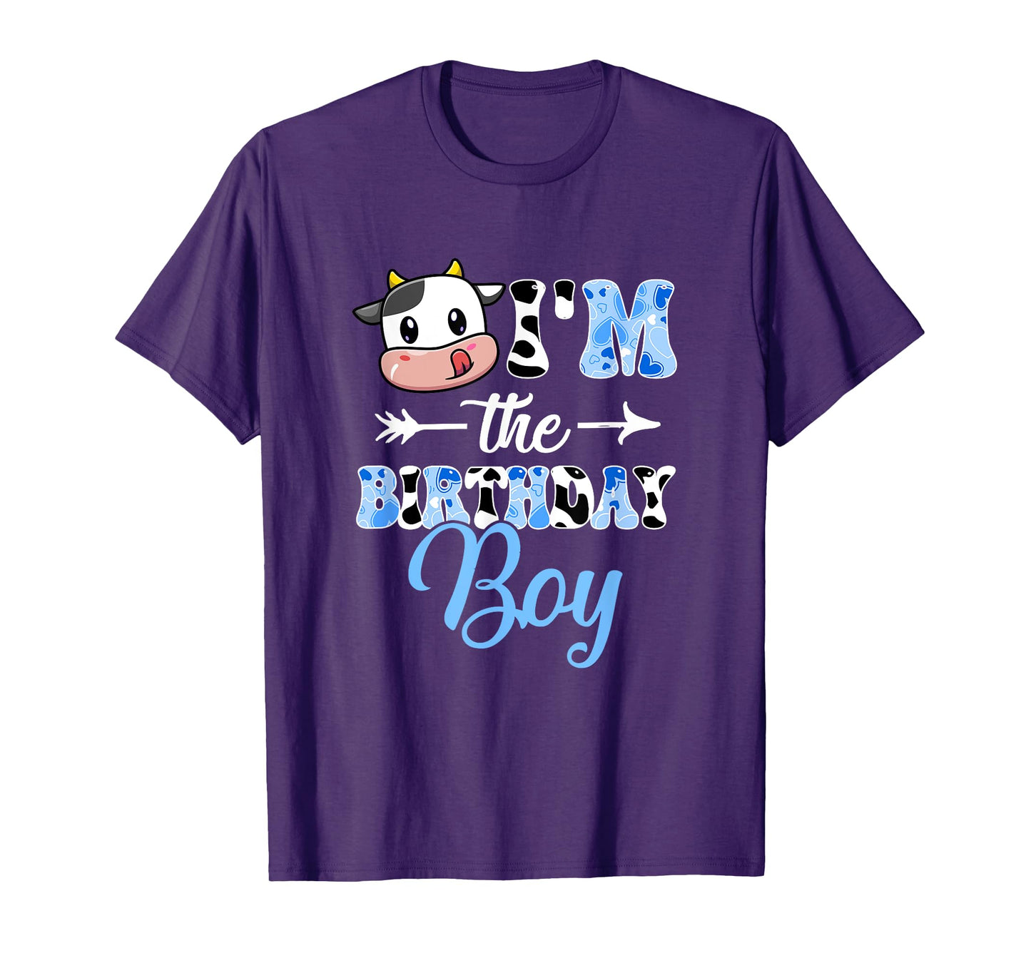 I'm The Birthday Boy Farm Cow 1St Birthday Boy T-Shirt