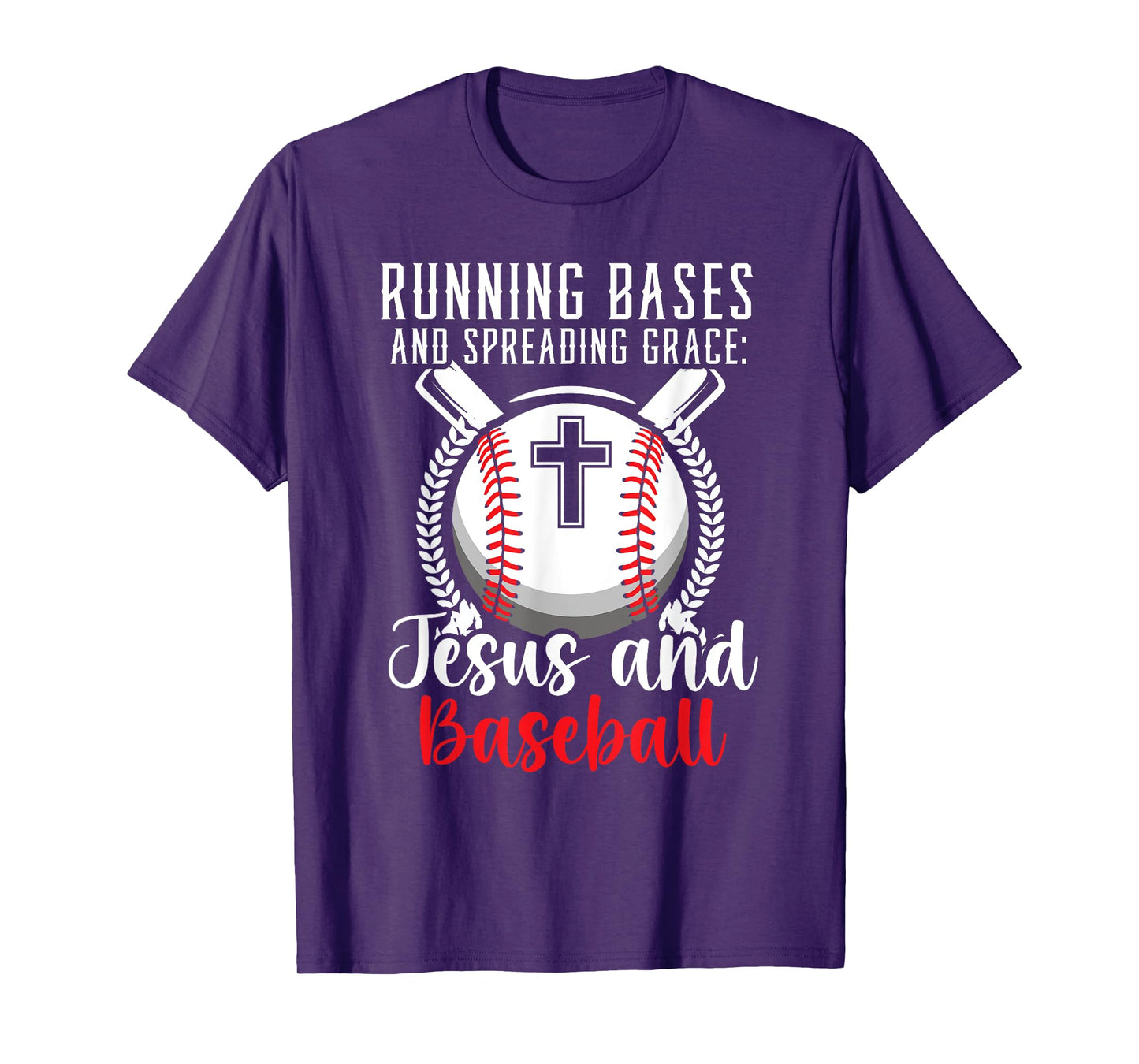 Baseball And Jesus Christian Baseball Player Religious T-Shirt