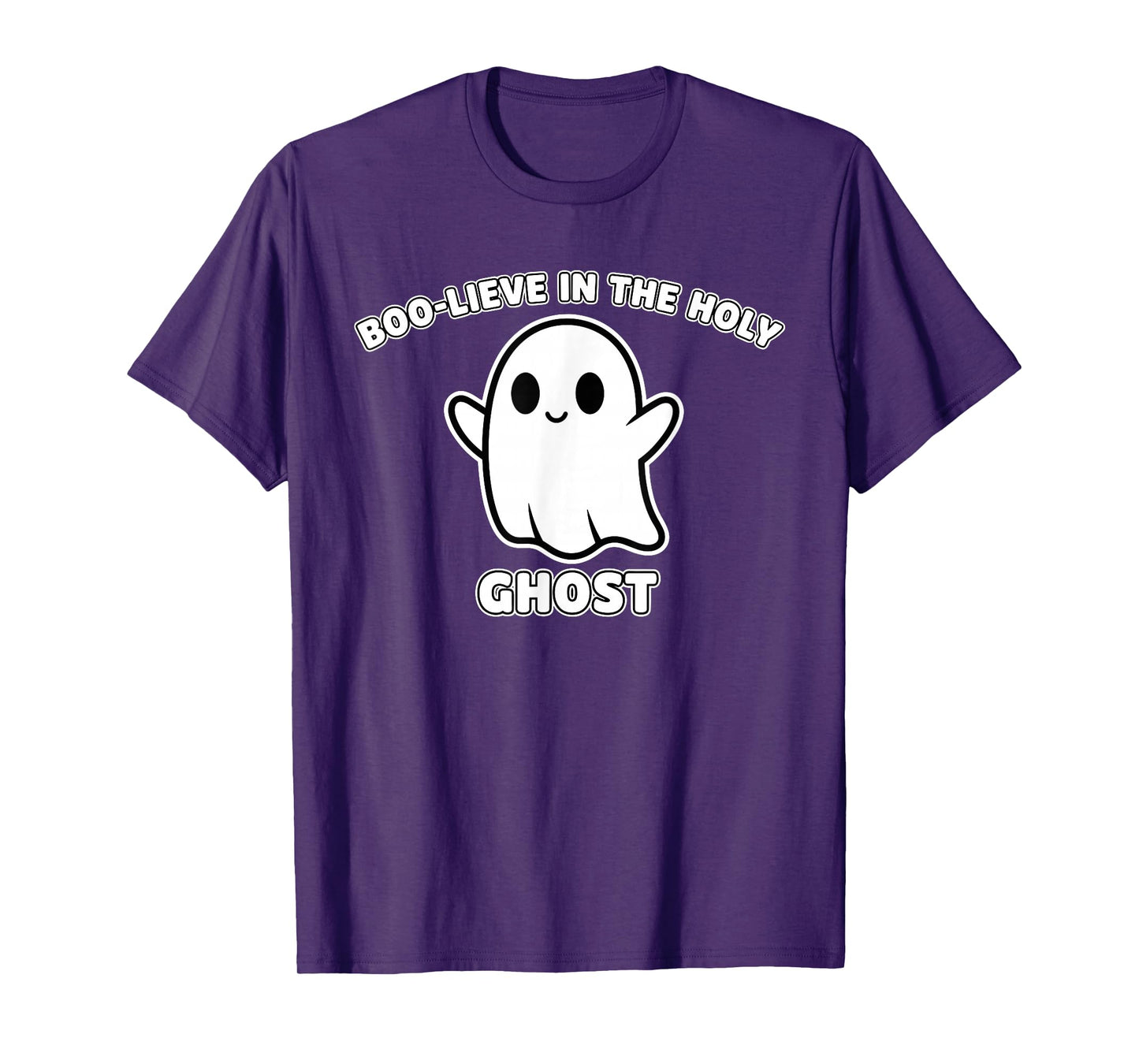 Boo-Lieve in The Holy Ghost Faith Funny Christian Halloween T-Shirt
