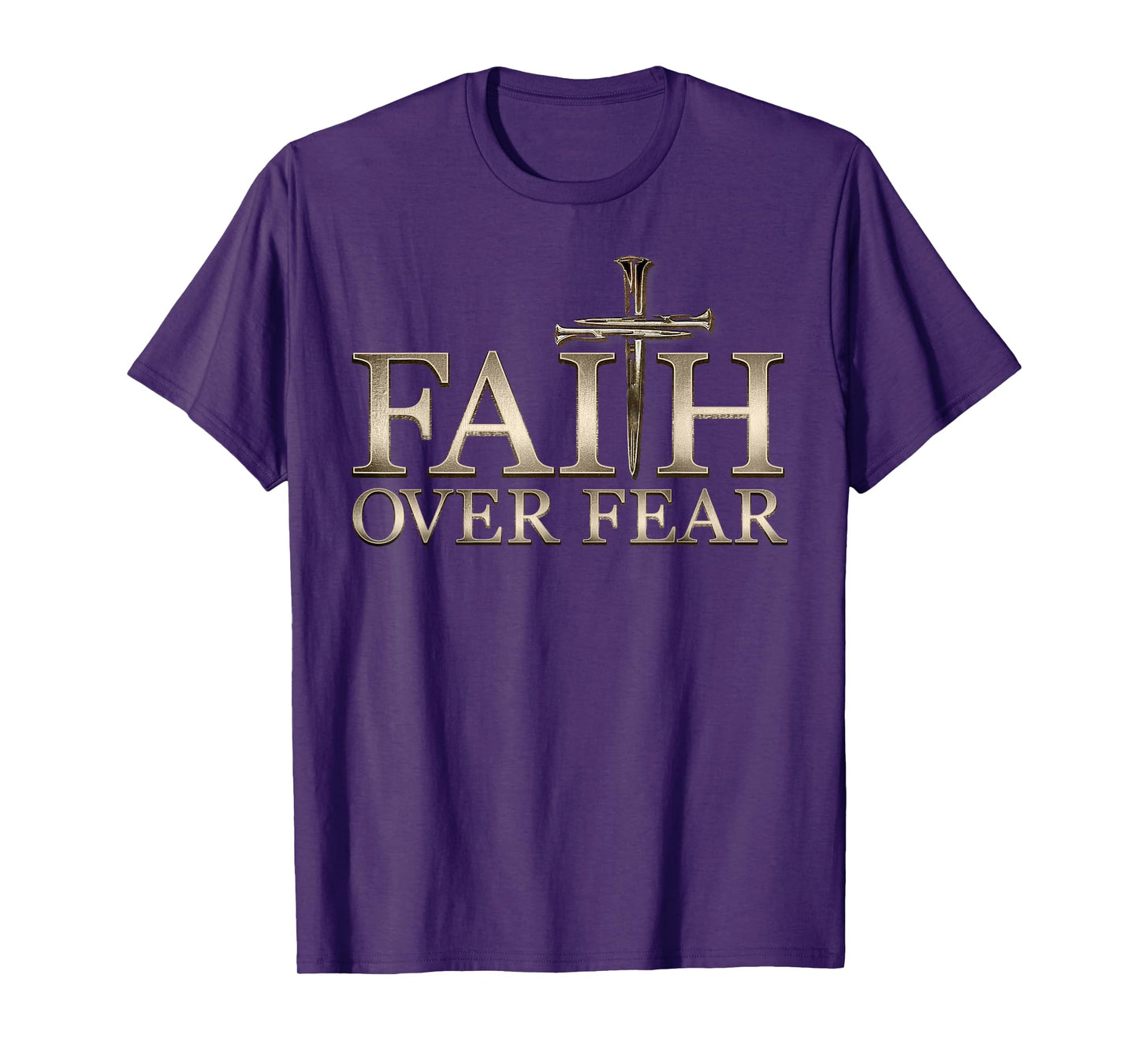 Faith Over Fear Christian Men Women Kids T-Shirt