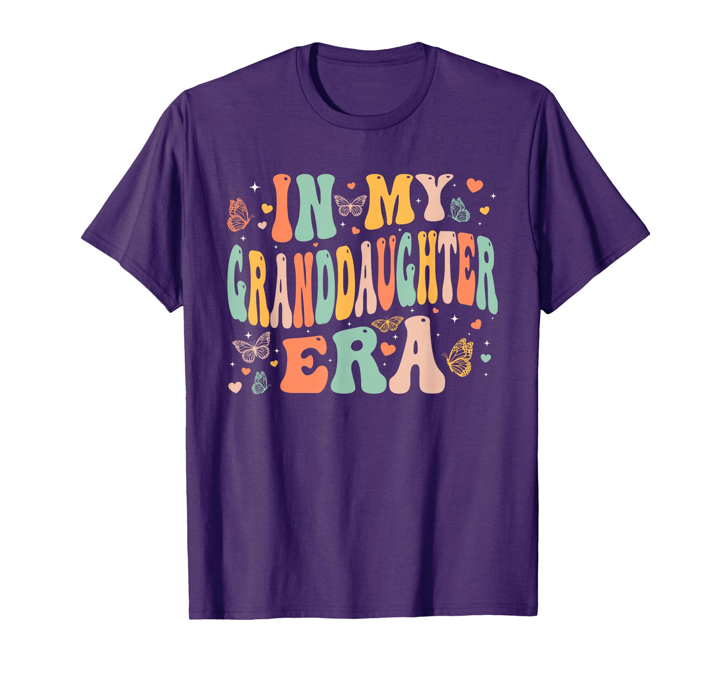 Retro Groovy In My Granddaughter Era Mother's Day Kids Girls T-Shirt