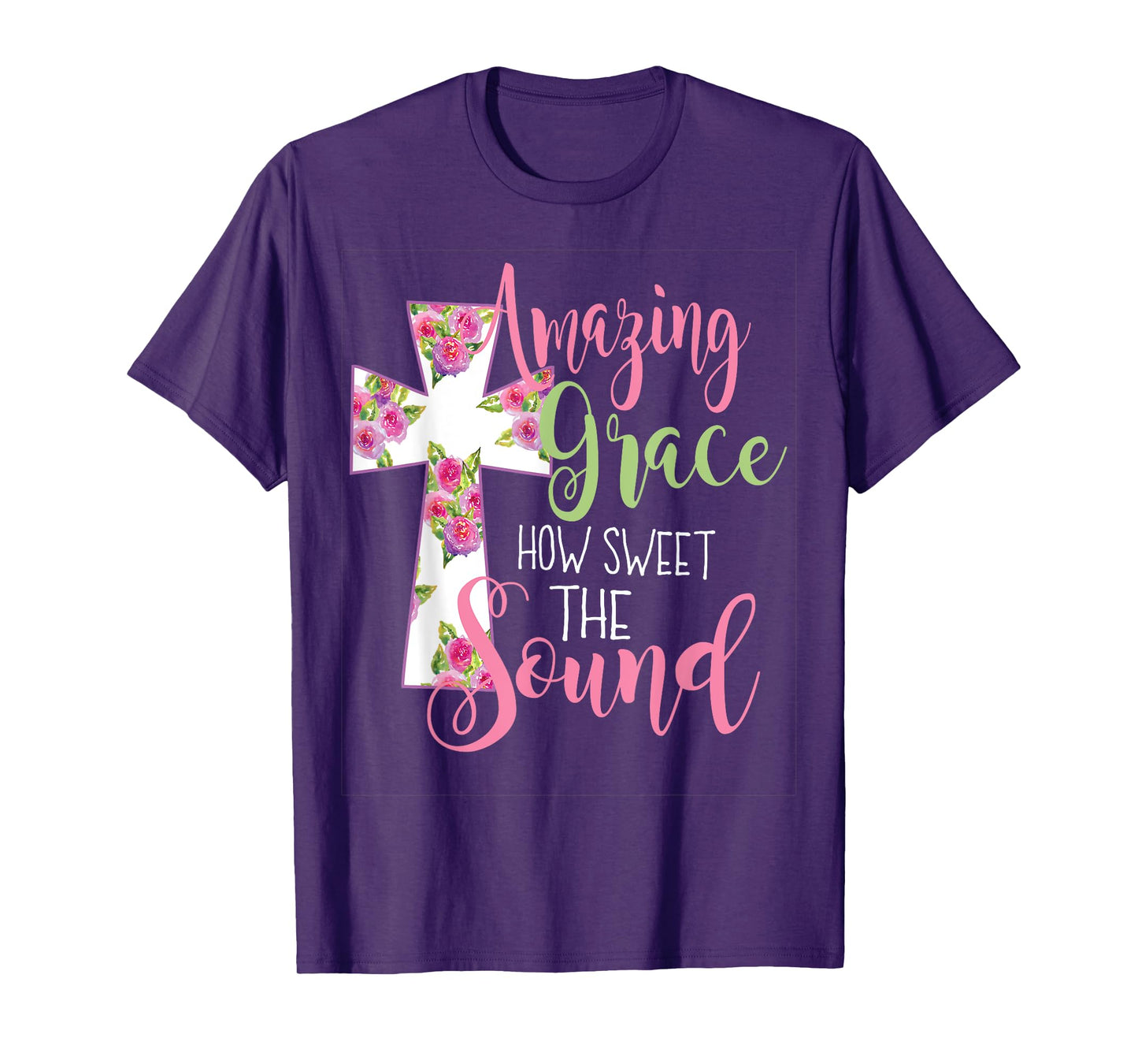 Amazing Grace Cross Tshirt Christian Tshirt Gift for T-Shirt