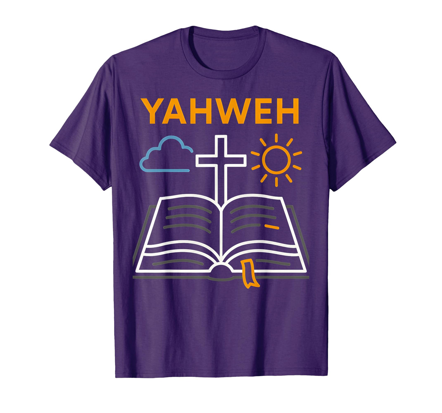 Bible Verse Yahweh Vintage Mens Christian Faith T-Shirt
