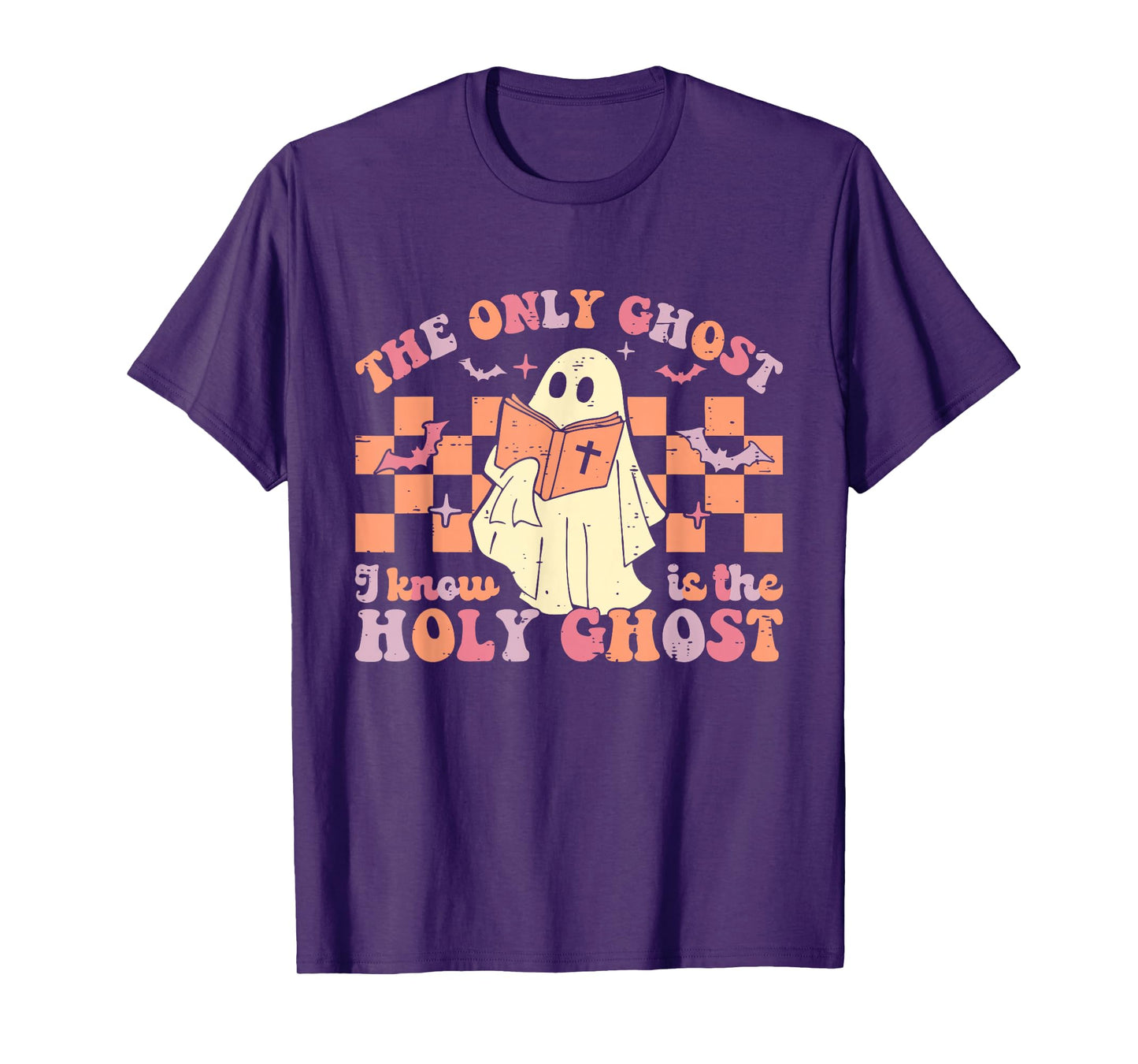Retro The Only Ghost I Know is The Holy Christian Halloween T-Shirt