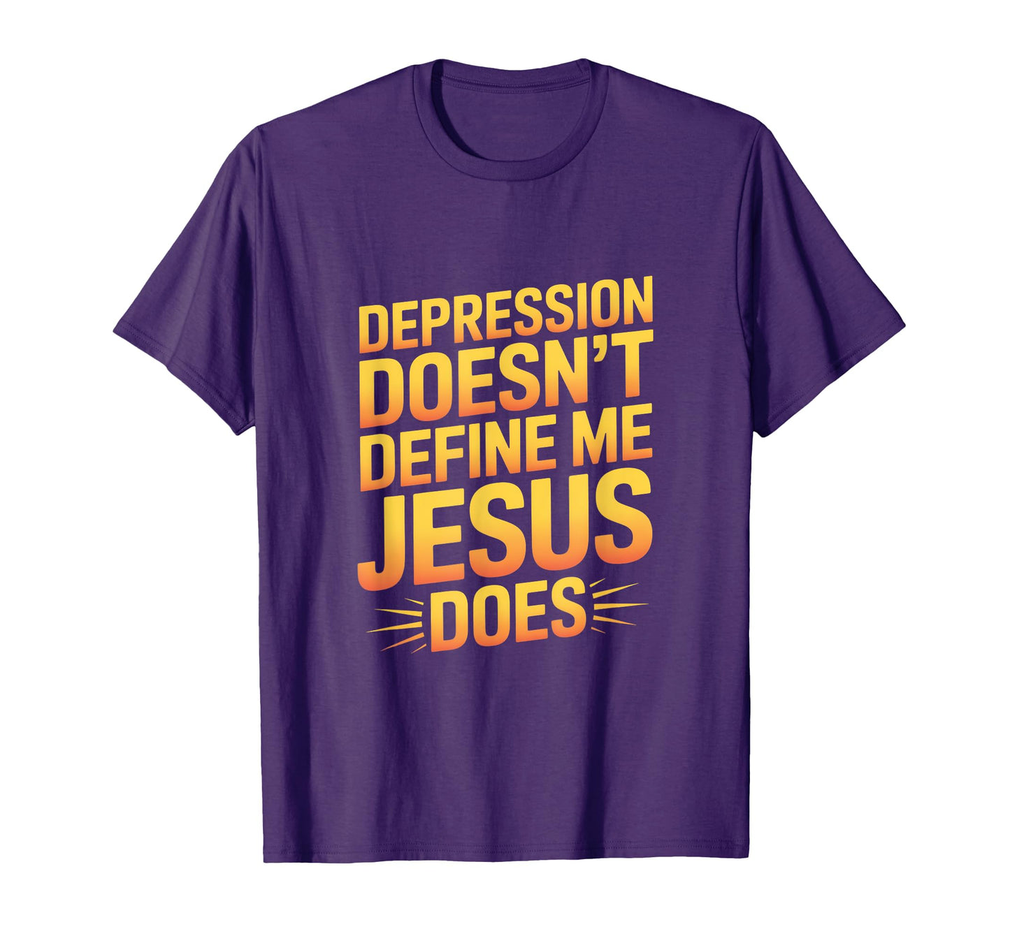Depression Doesn't Define Me Jesus Does Christian T-Shirt