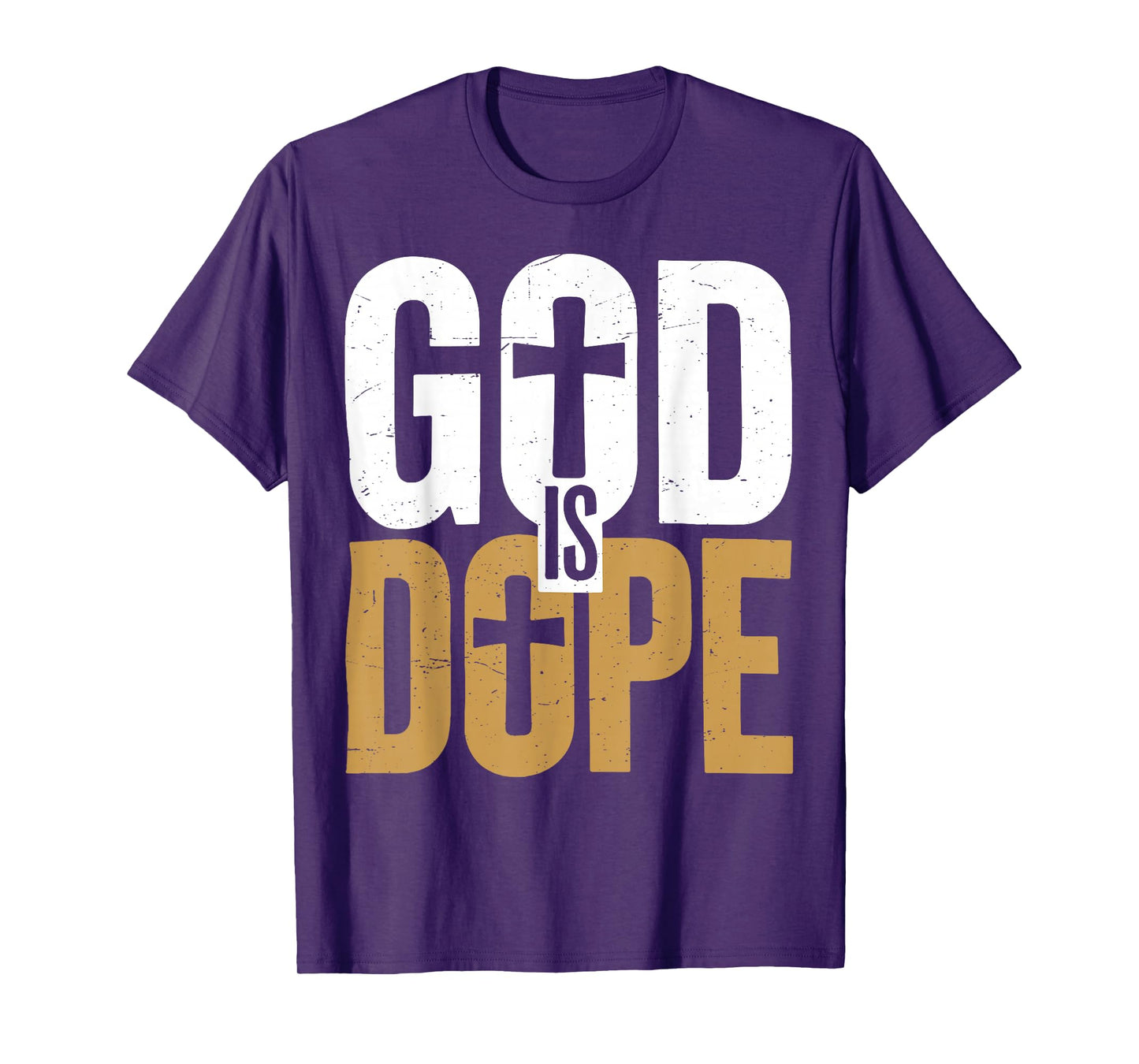 Men God is Dope Funny Christian Simple Jesus Humor Religious T-Shirt