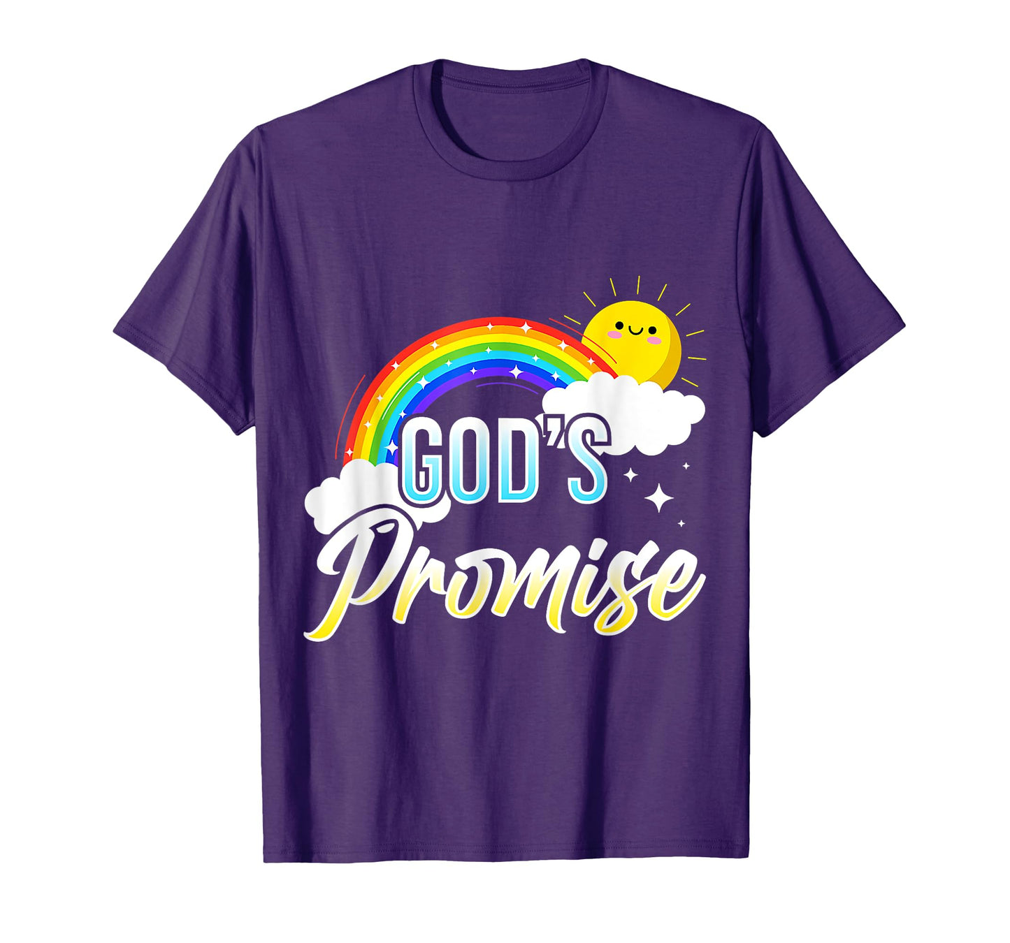God's Promise a Rainbow - Christian Religion - Sun, Rainbow T-Shirt