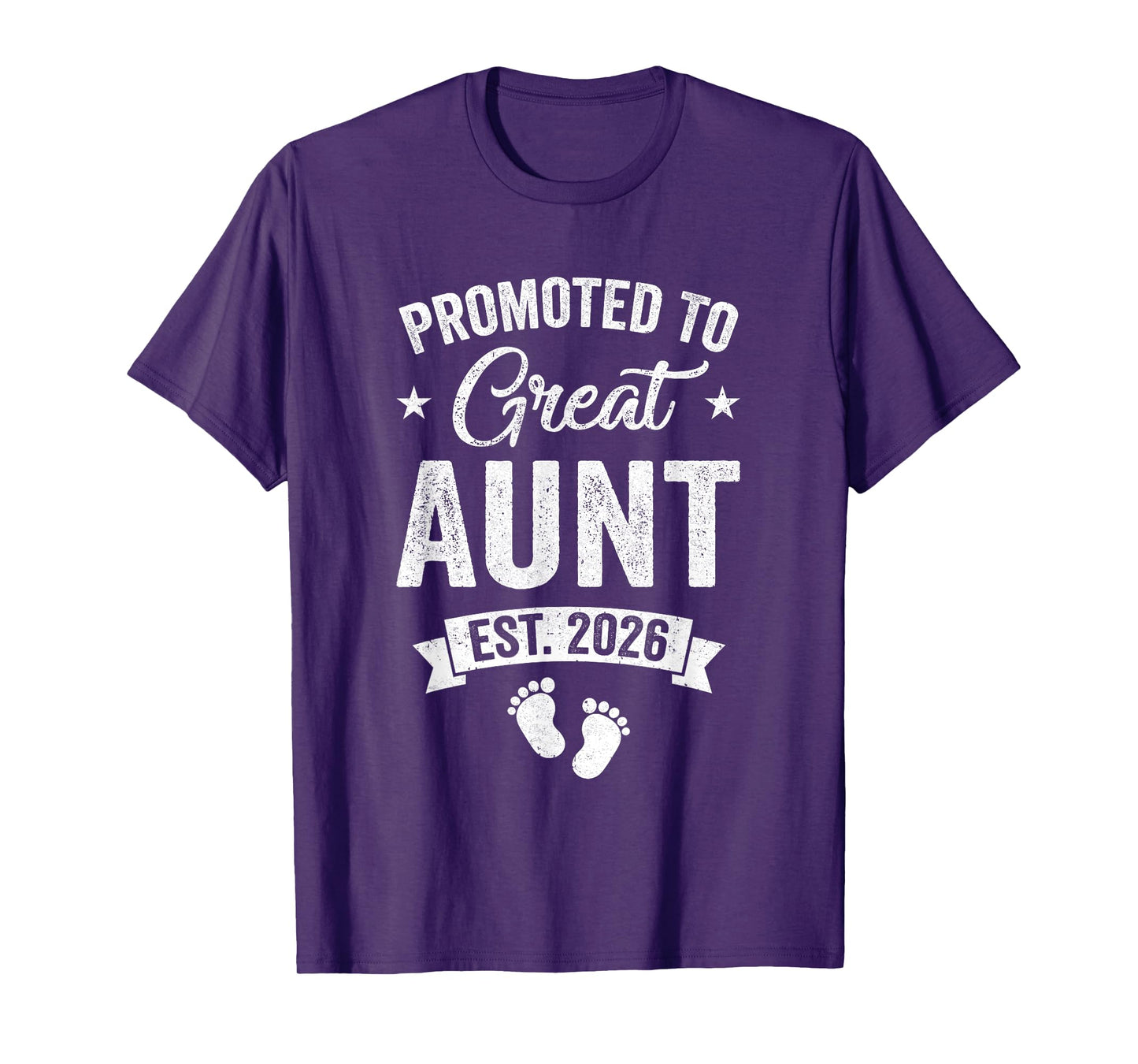 Promoted To Great Aunt Est 2026 Pregnancy Announcement T-Shirt