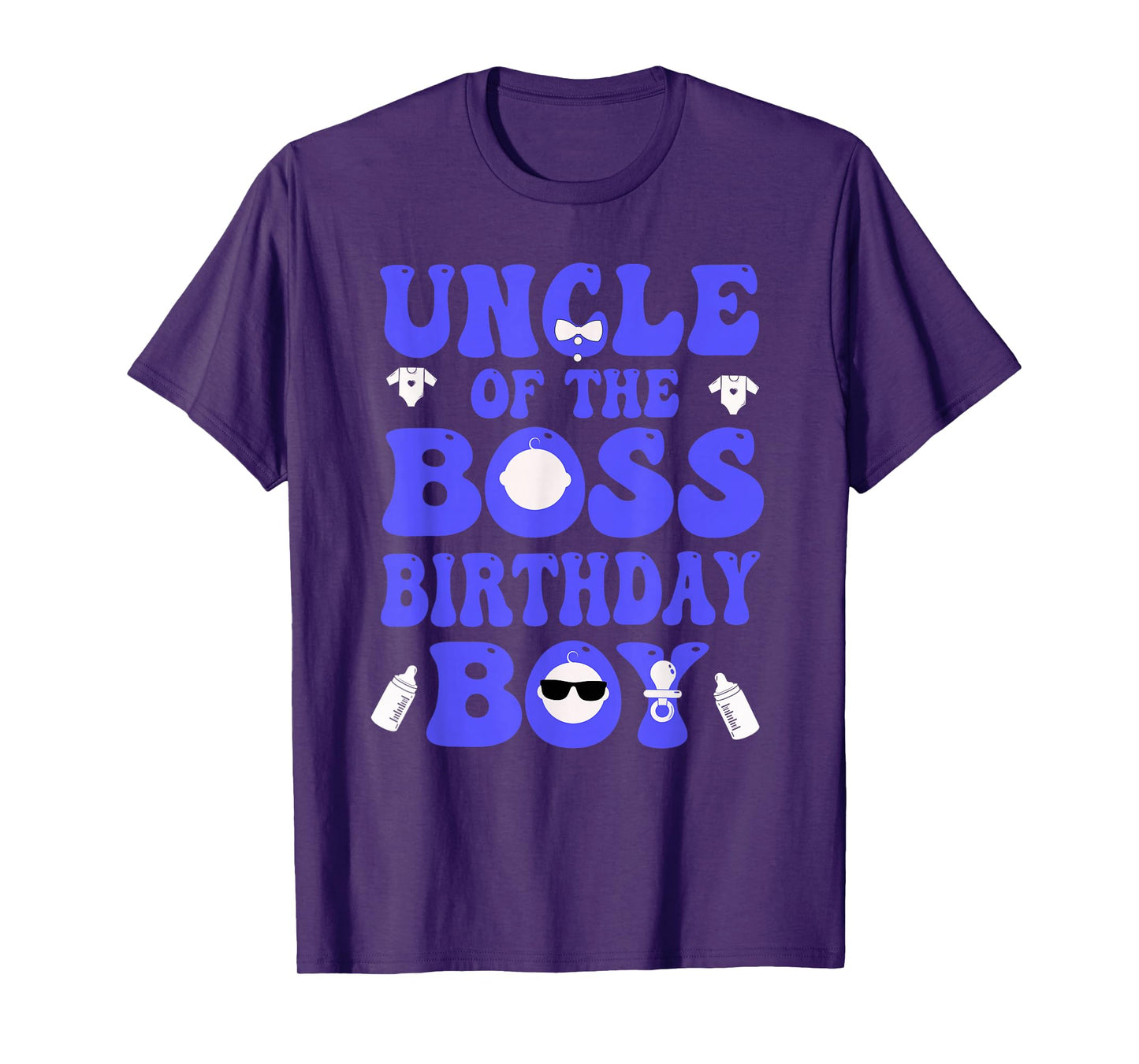 Uncle Of The Boss Birthday Boy Baby Family Decorations T-Shirt