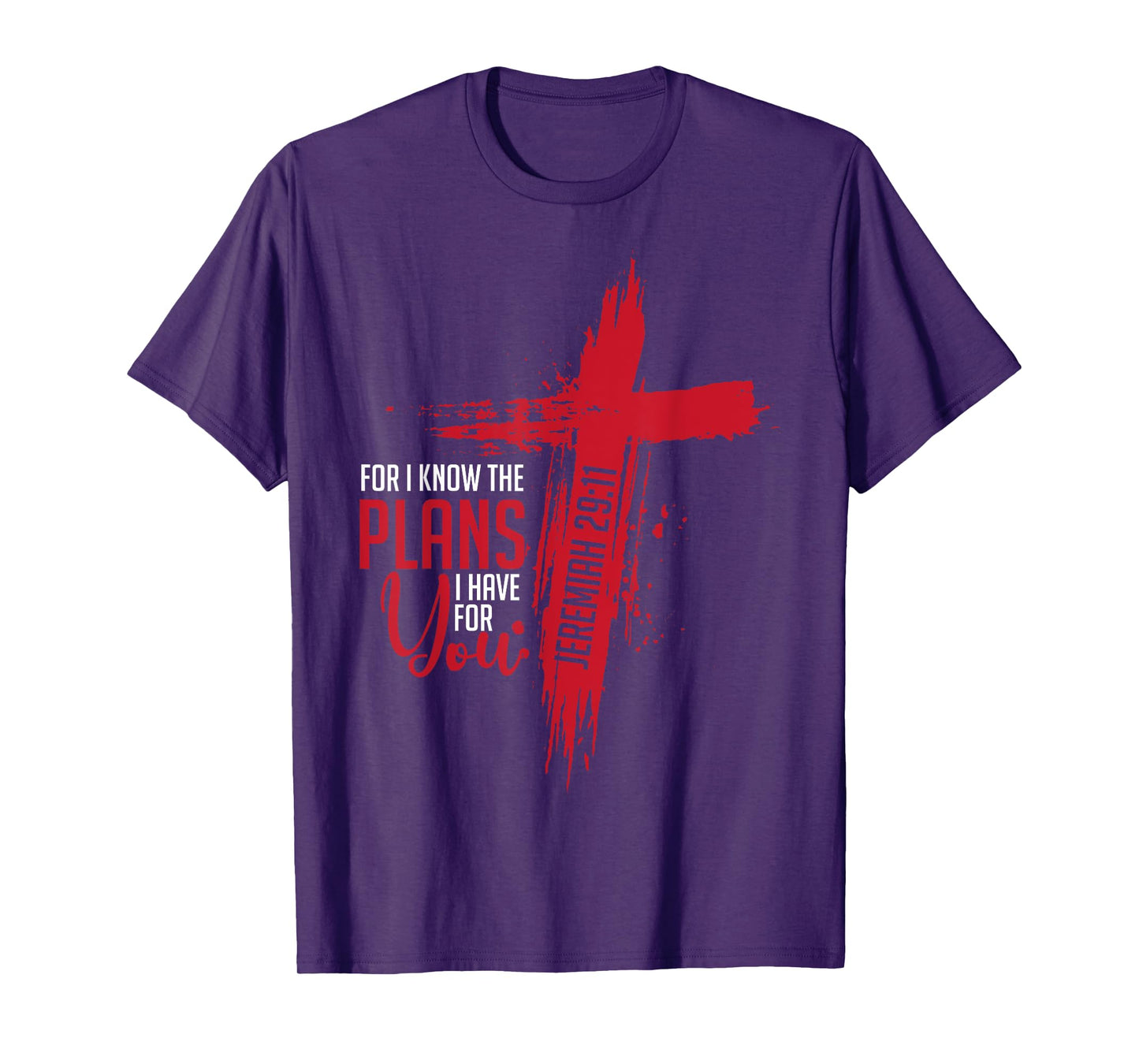 Jeremiah 29:11 Christian Religious Bible Verse Cross T-Shirt