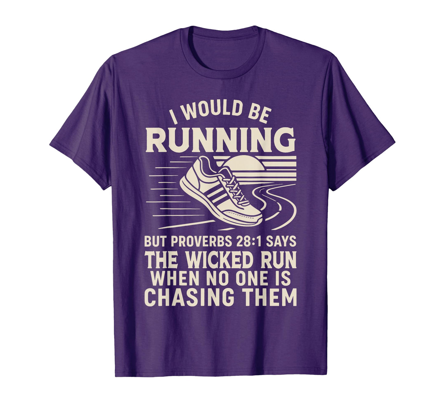 Running Runner Half Marathon Christian Bible Quote Faith I T-Shirt