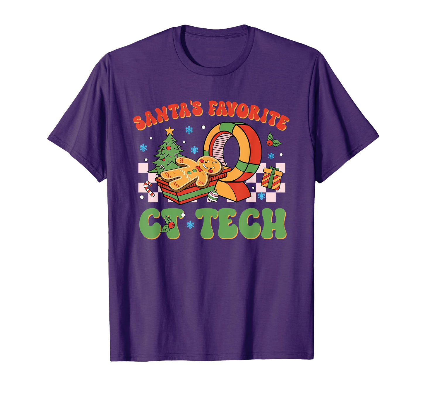 Santa's Favorite Ct Tech Christmas Technologist T-Shirt