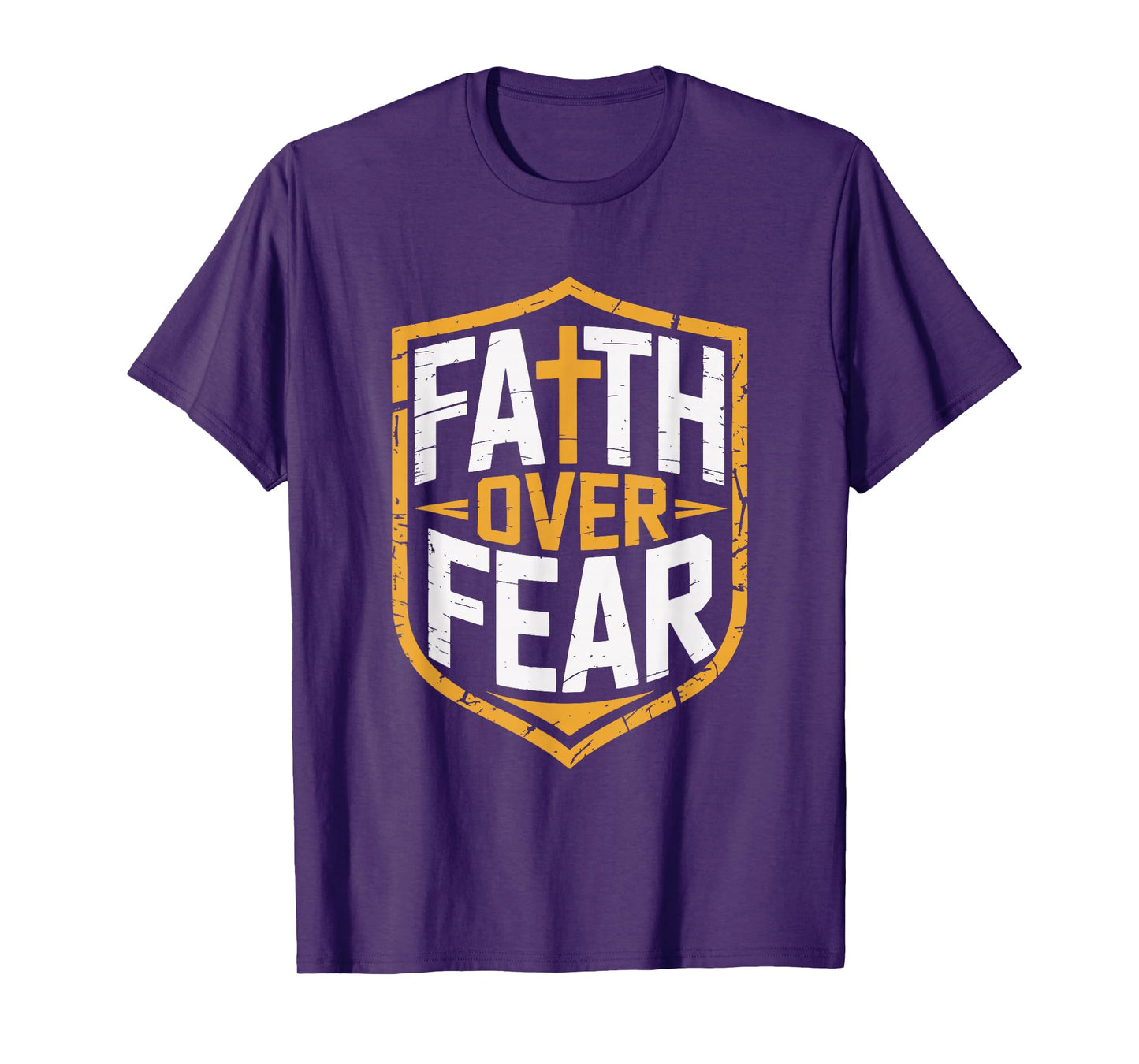 Faith Over Fear Christian Strength and Courage T-Shirt