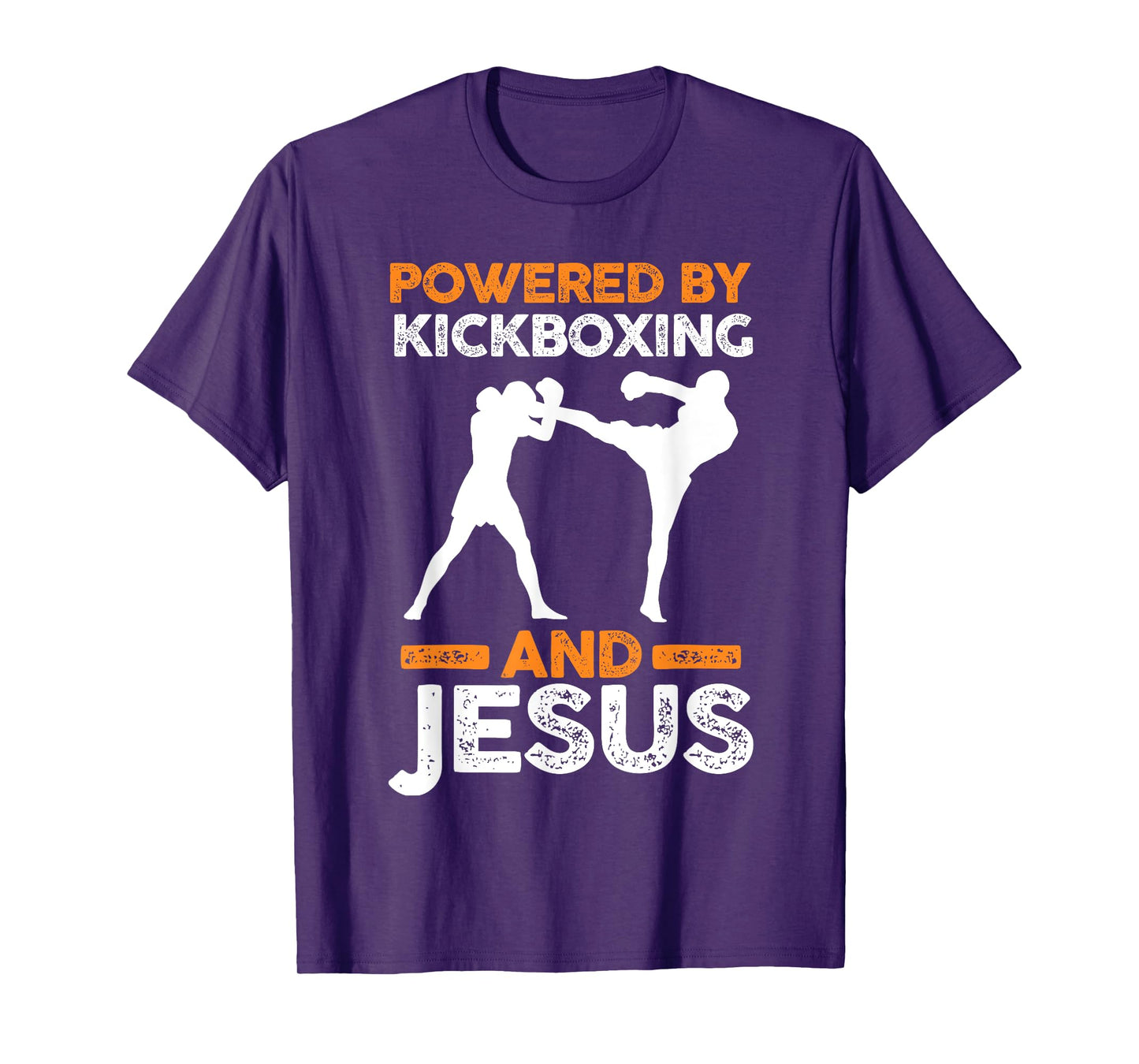 Powered by Kickboxing and Jesus T-Shirt