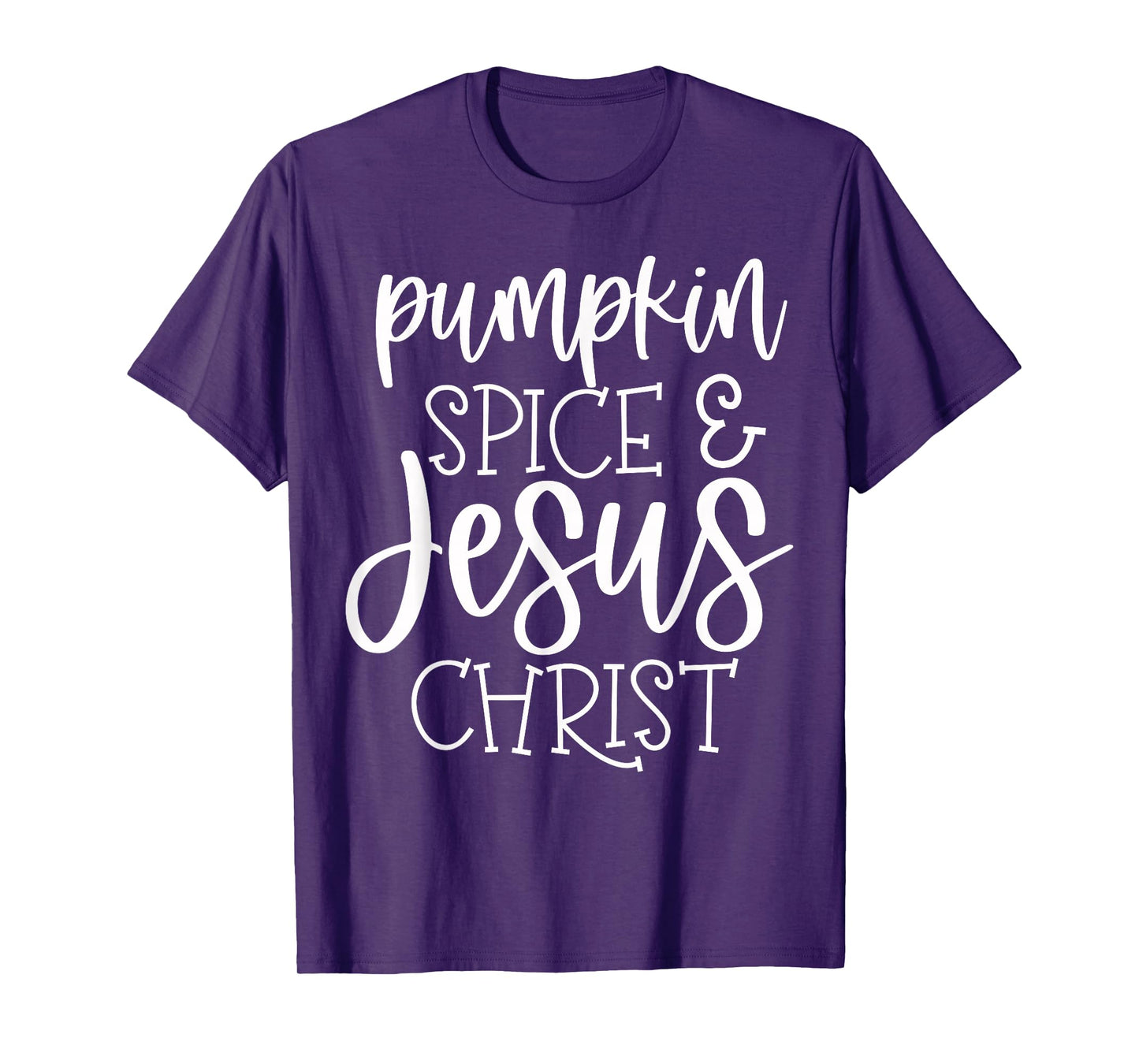 Pumpkin Spice and Jesus Christ - Retro Christian Fall Faith T-Shirt