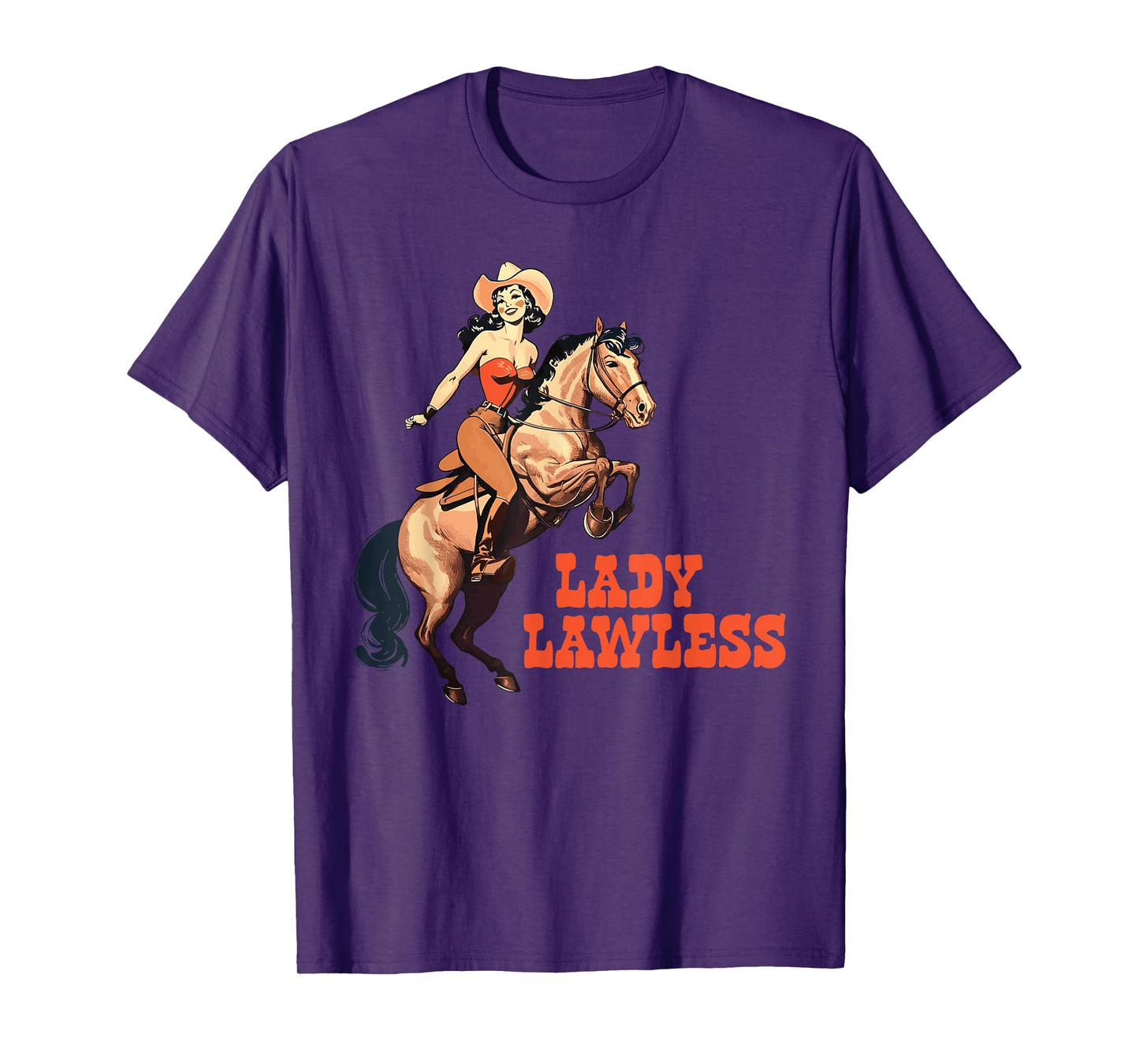 Lady Lawless Western cowgirl aesthetic vintage T-Shirt