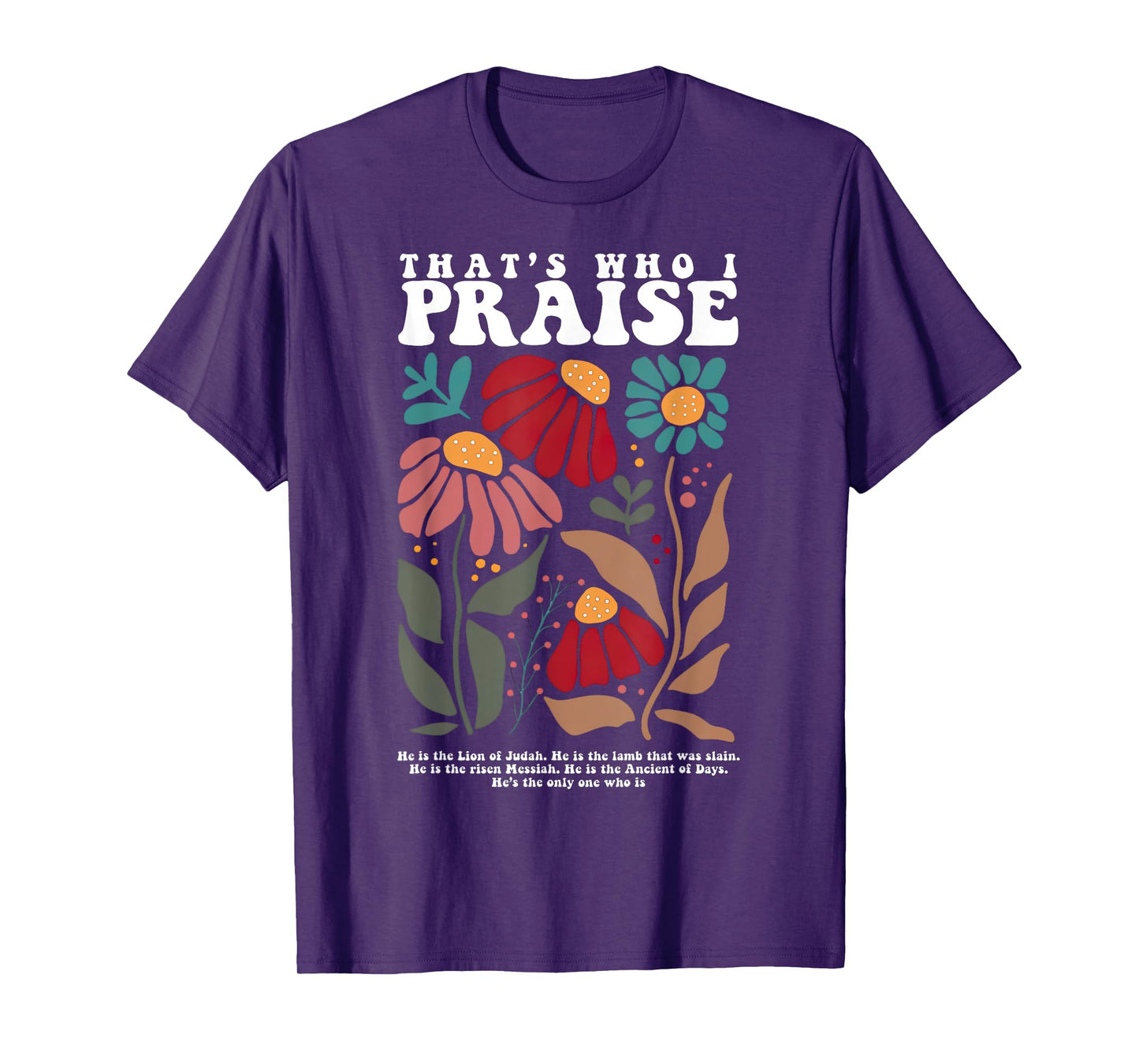 Brandon That's Who I Praise Jesus Christian Lake Merch T-Shirt