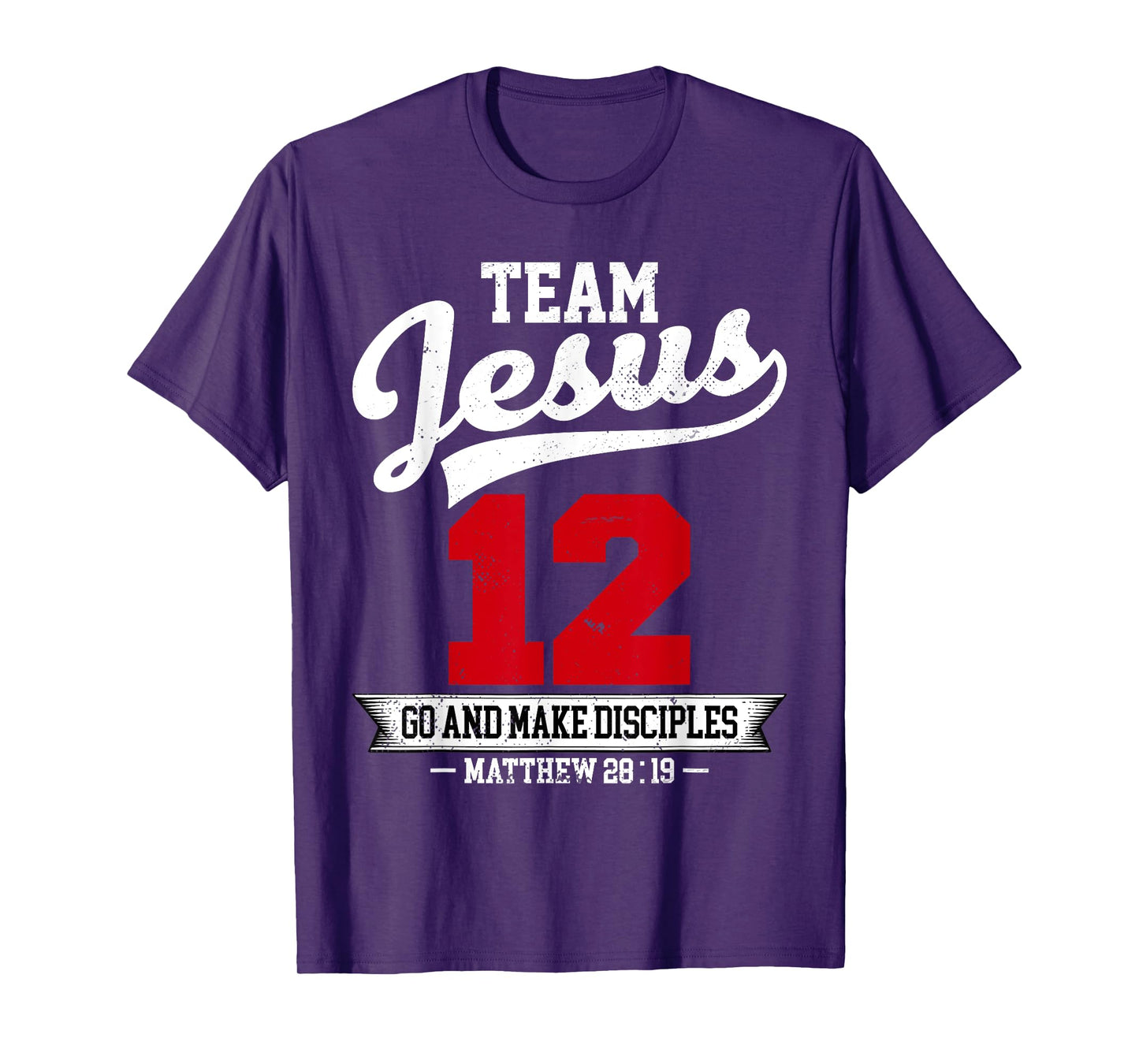 Jesus and Baseball Team Jesus Christian Matthew 28:19 Verse T-Shirt