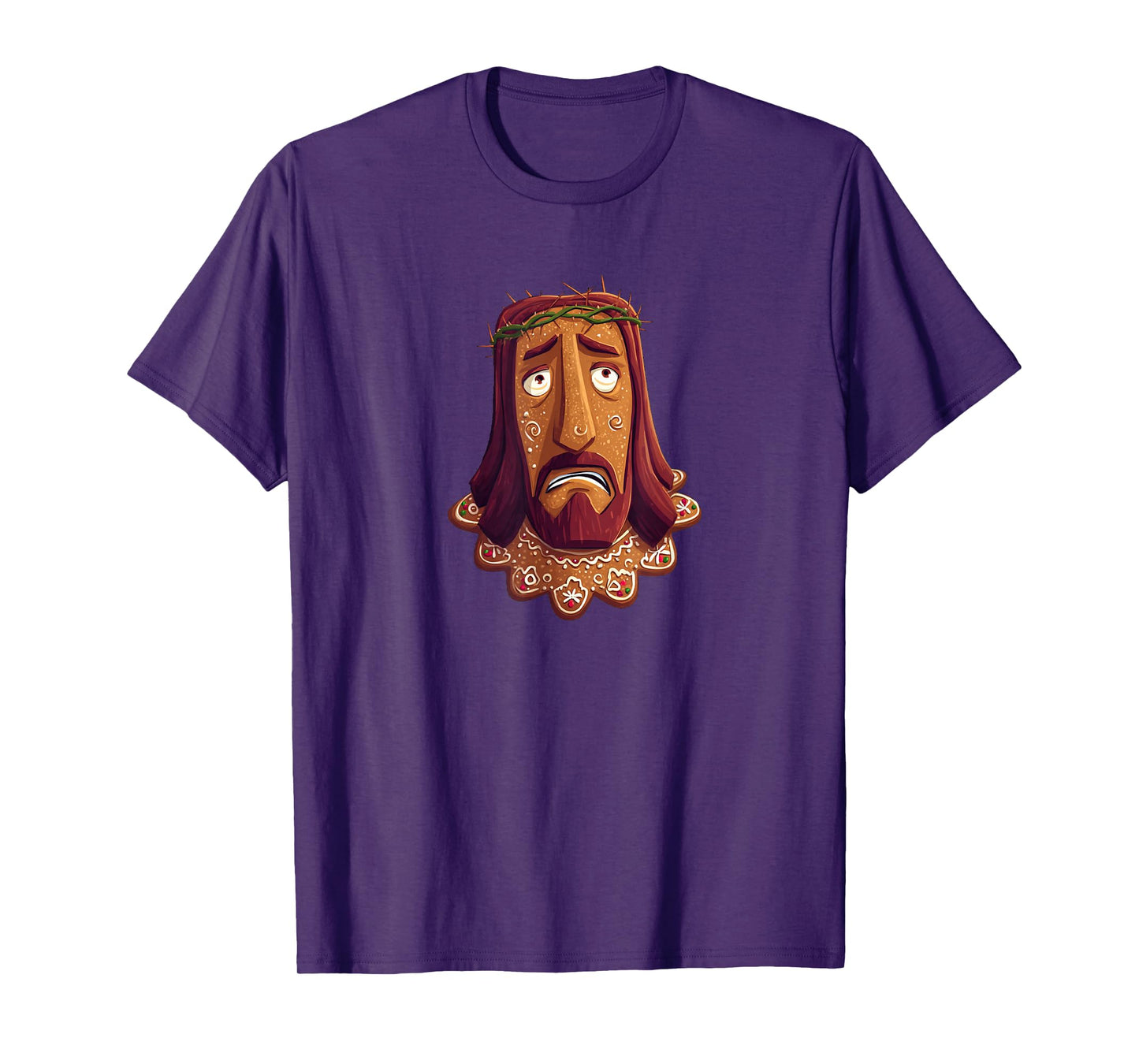 Jesus Christ Face in Gingerbread Look T-Shirt