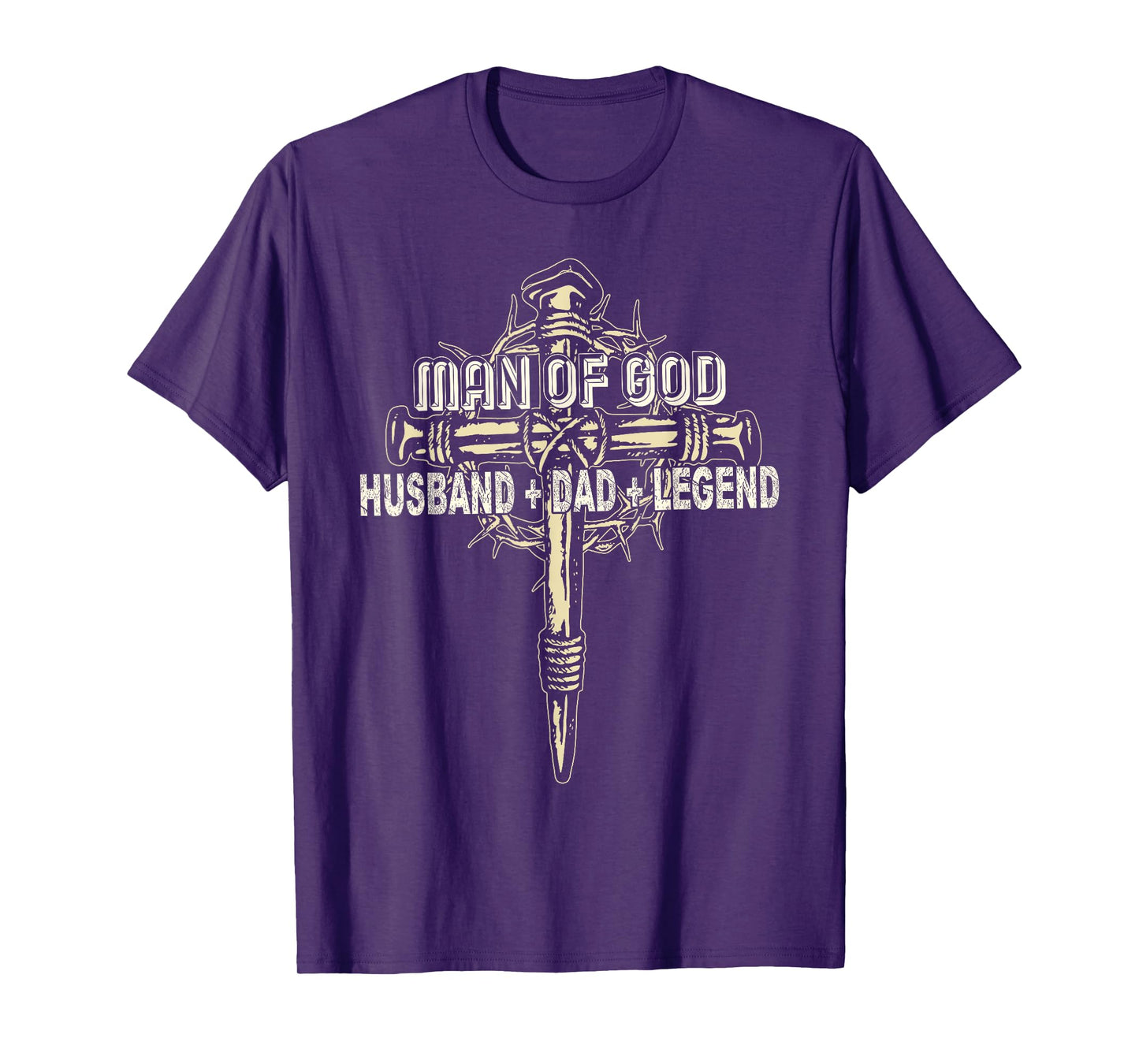 Man Of God Husband Dad Happy Father's Day Proud Christian T-Shirt
