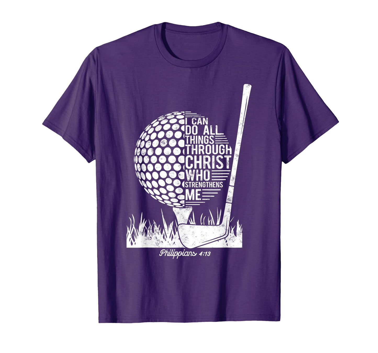 Christian Golf Plyer I Can Do All Things Philippians 4 13 T-Shirt