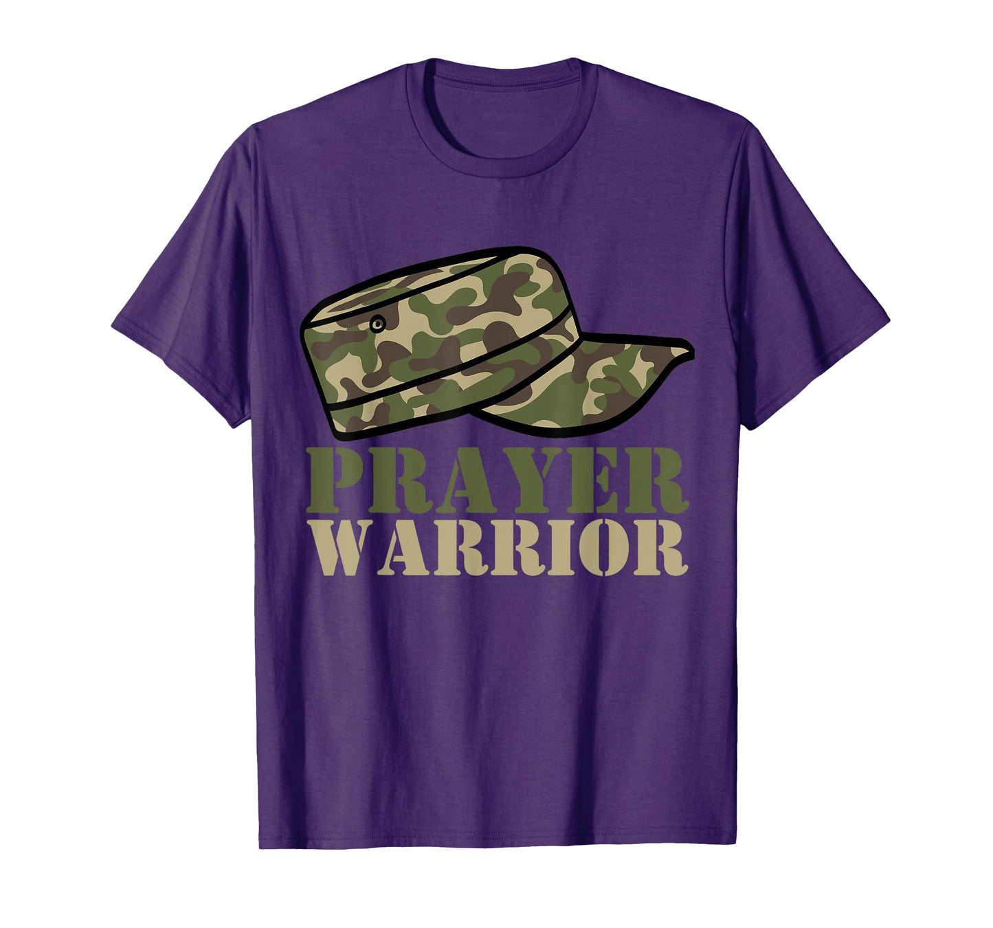 Prayer Warrior Camo God Jesus Christian Camouflage Hunting T-Shirt