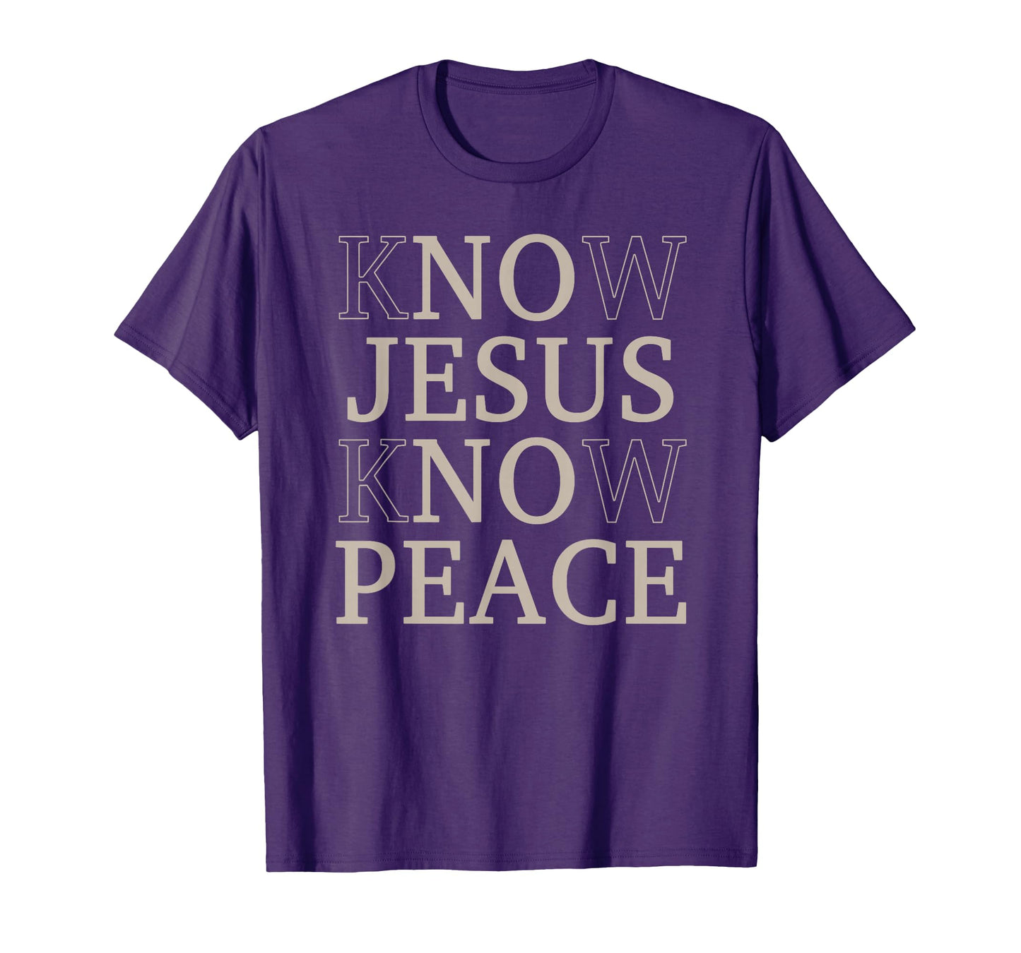 Know Jesus Know Peace Religion God Church Christian T-Shirt