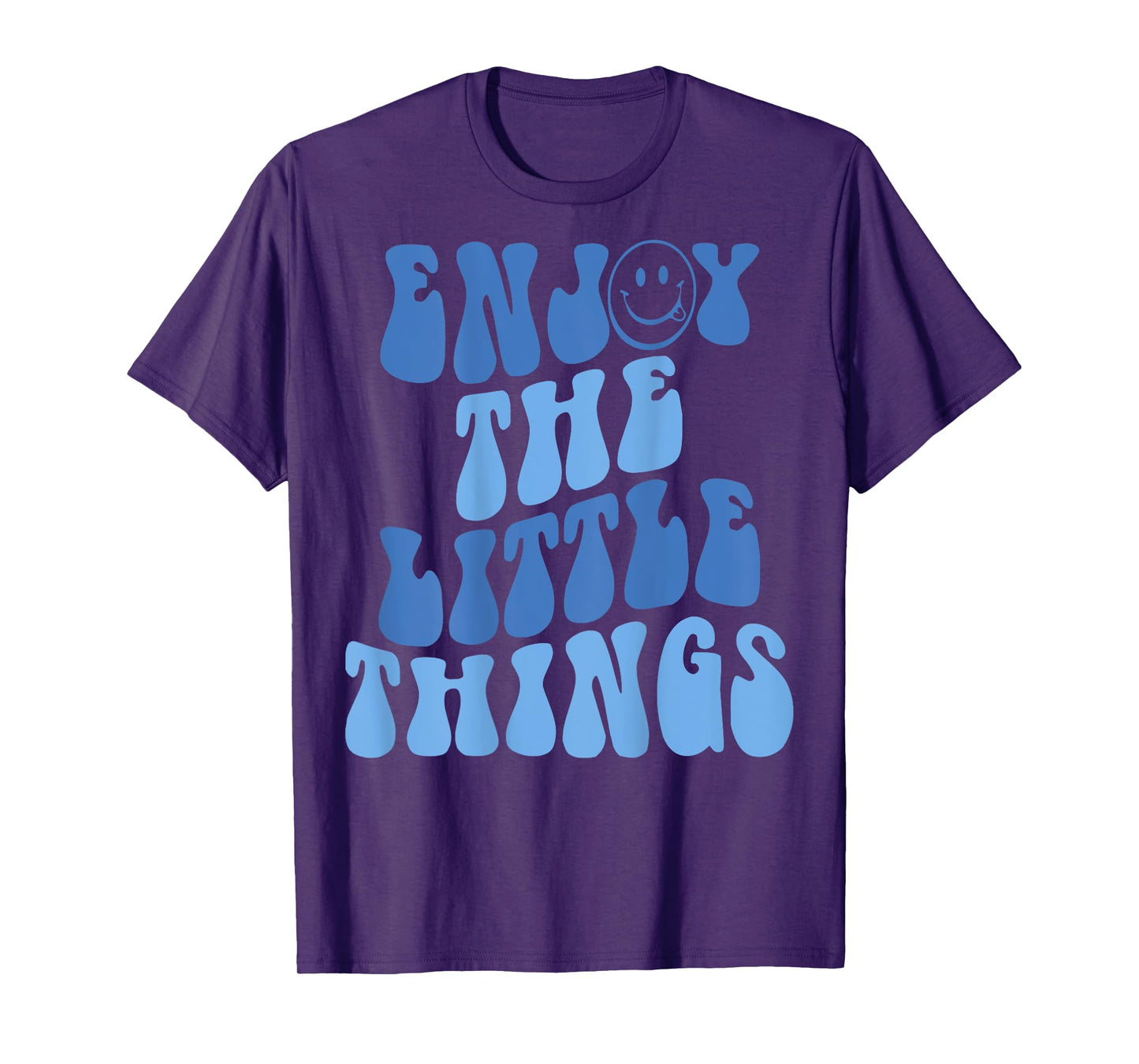 Enjoy The Little Things Aesthetic Words On Back T-Shirt