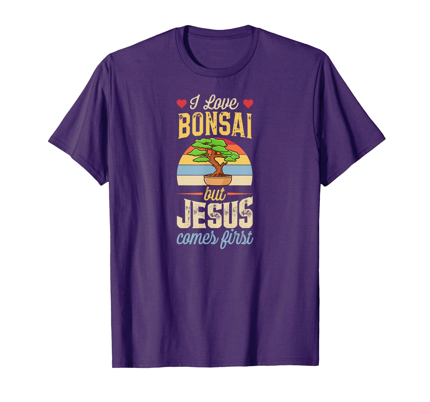 I Love Bonsai But Jesus Comes First Funny Christian T-Shirt