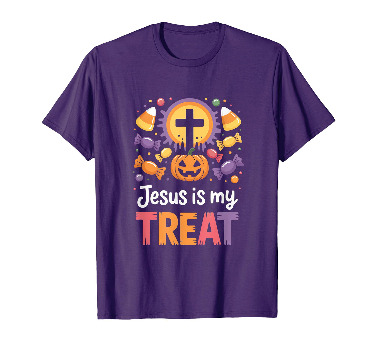 Jesus is My Treat Christian Halloween Message T-Shirt