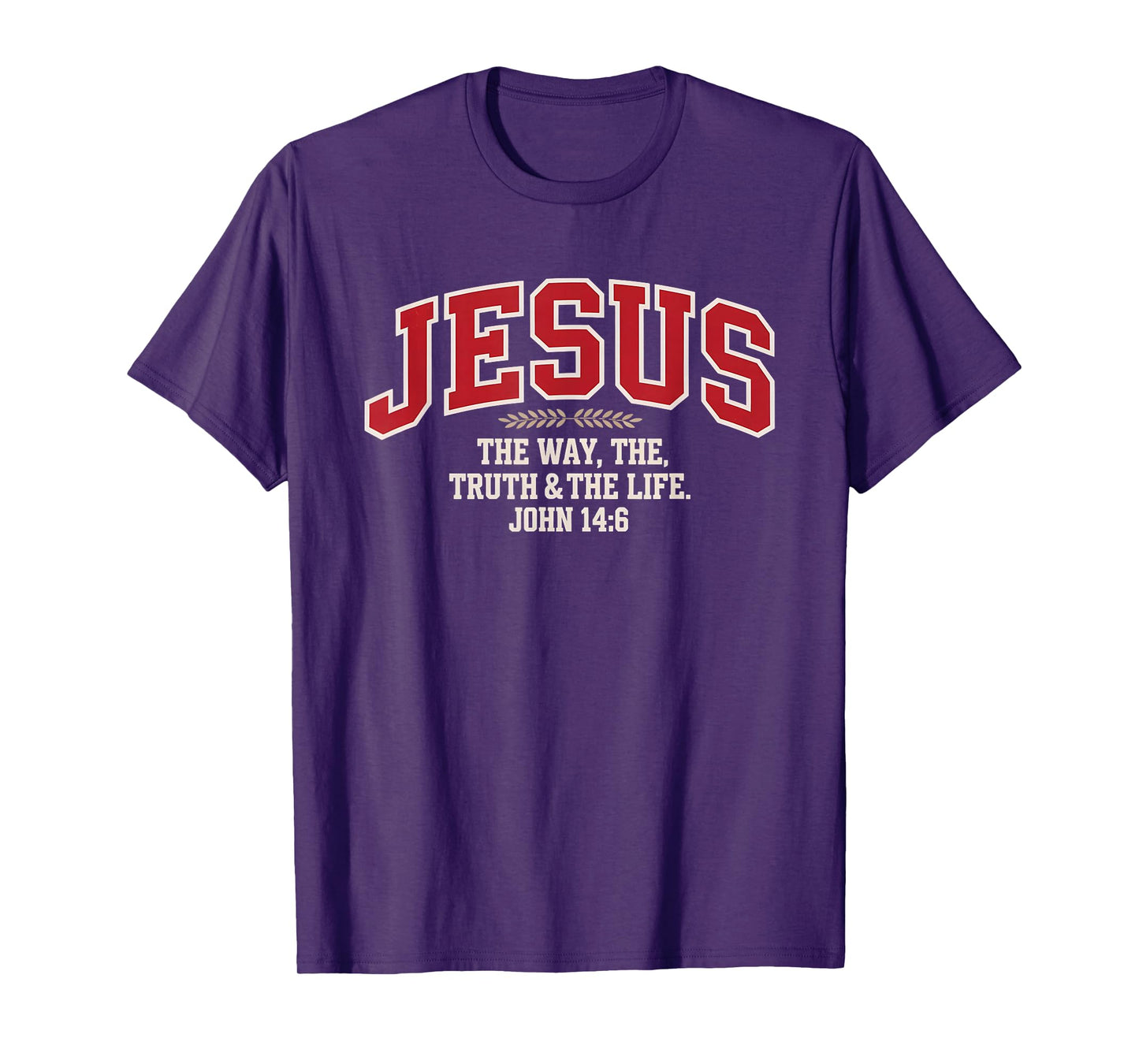 Jesus The Way Truth Life John 14:6 Bible Verse Tee T-Shirt