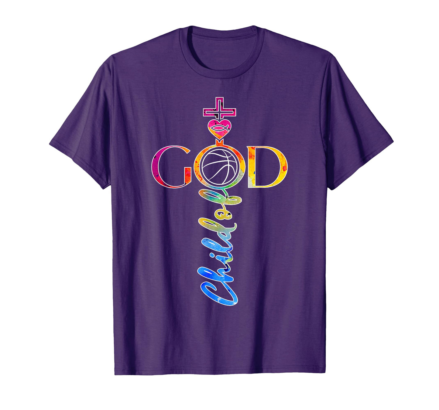 Religious Jesus Basketball Child of God Basketball T-Shirt