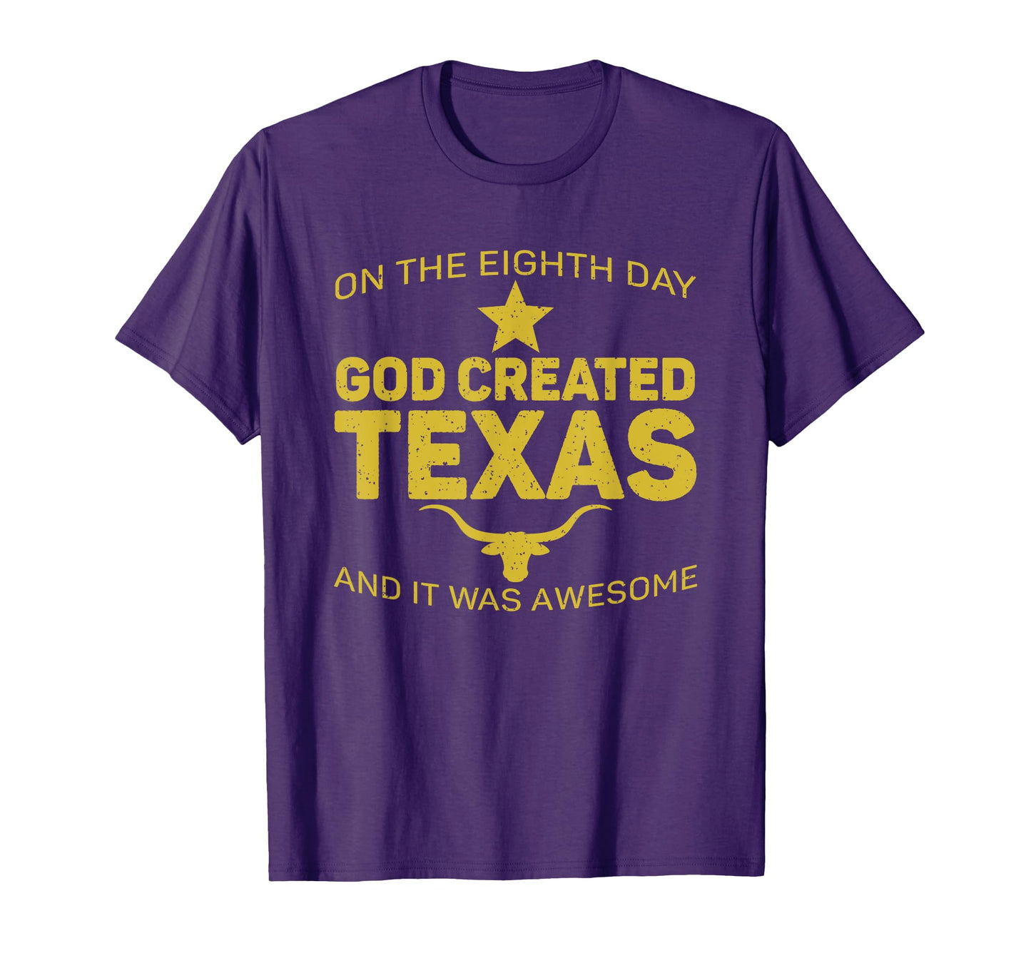 On The Eighth Day God Created Texas Jesus T-Shirt