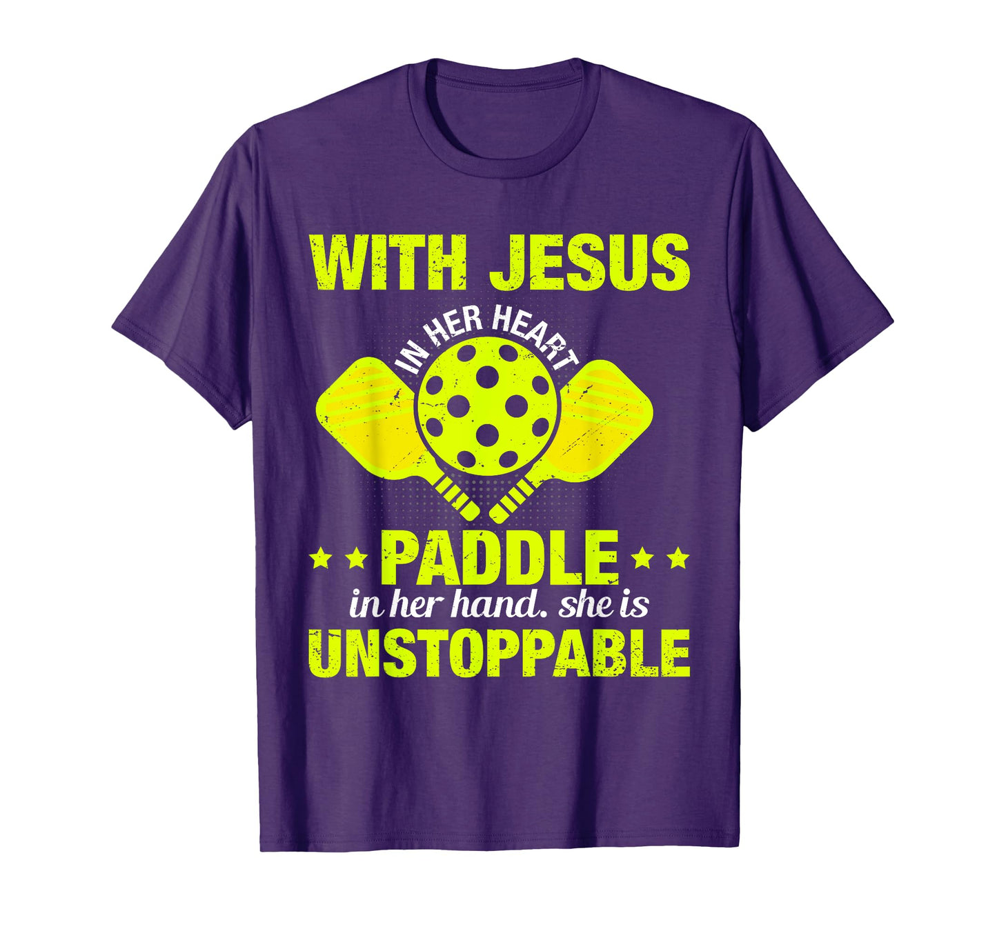 Christian Pickleball Girl Women Religious Jesus Pickleball T-Shirt