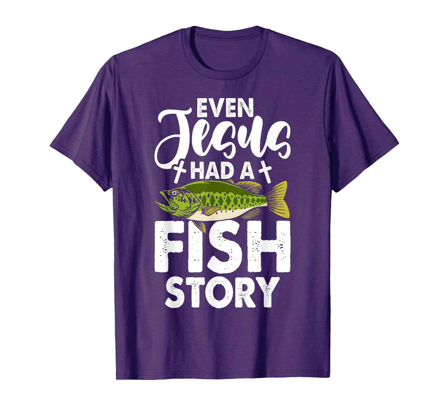 Jesus Fish Story Fisherman God Christ Fishing Christian T-Shirt