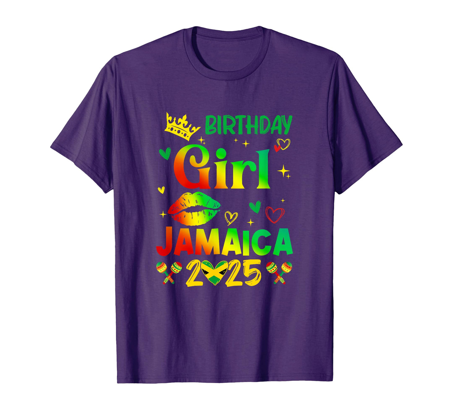 Funny Birthday Girl Jamaica 2025 Birthday Trip Vacation T-Shirt