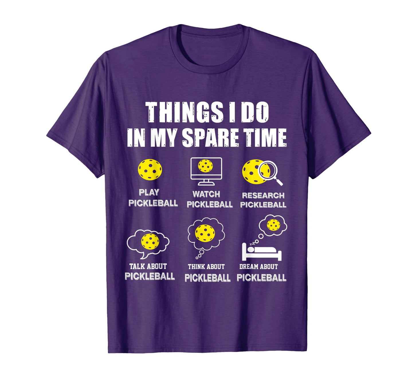 pickleball Things I Do In My Spare Time, Funny Pickleball T-Shirt