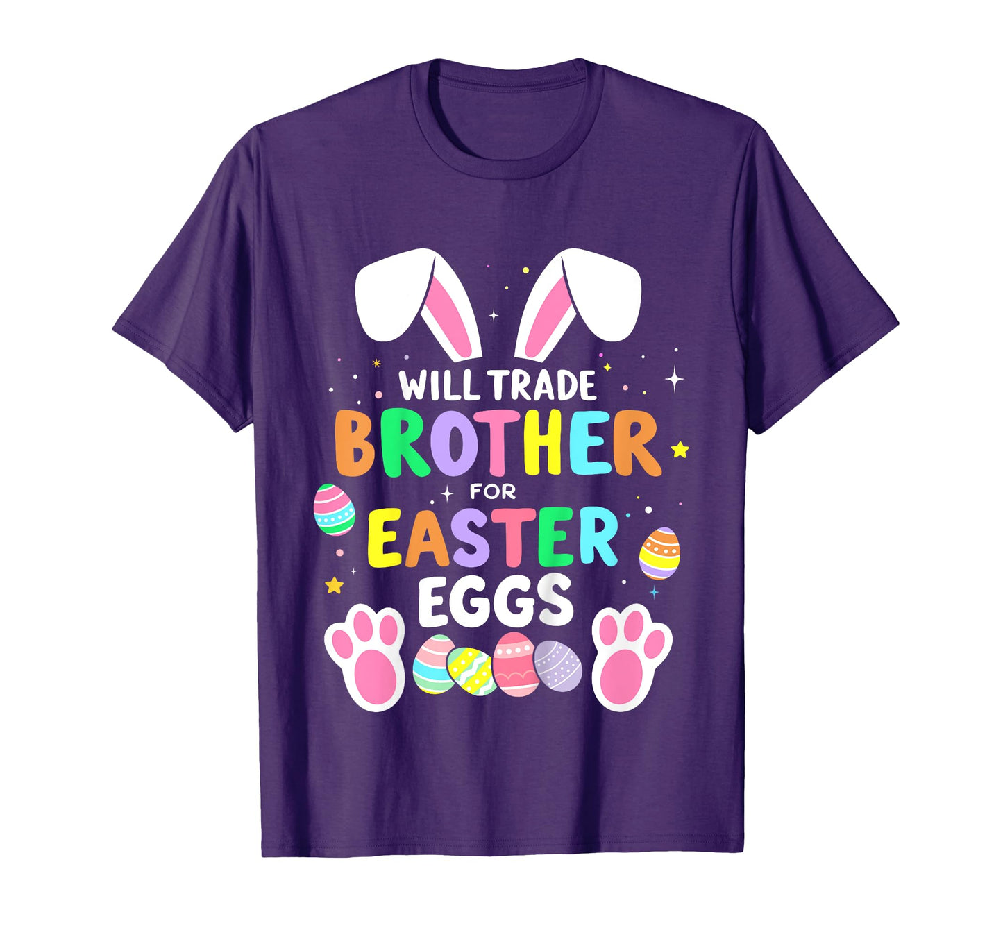 Kids Will trade brother for easter eggs funny girls toddler T-Shirt