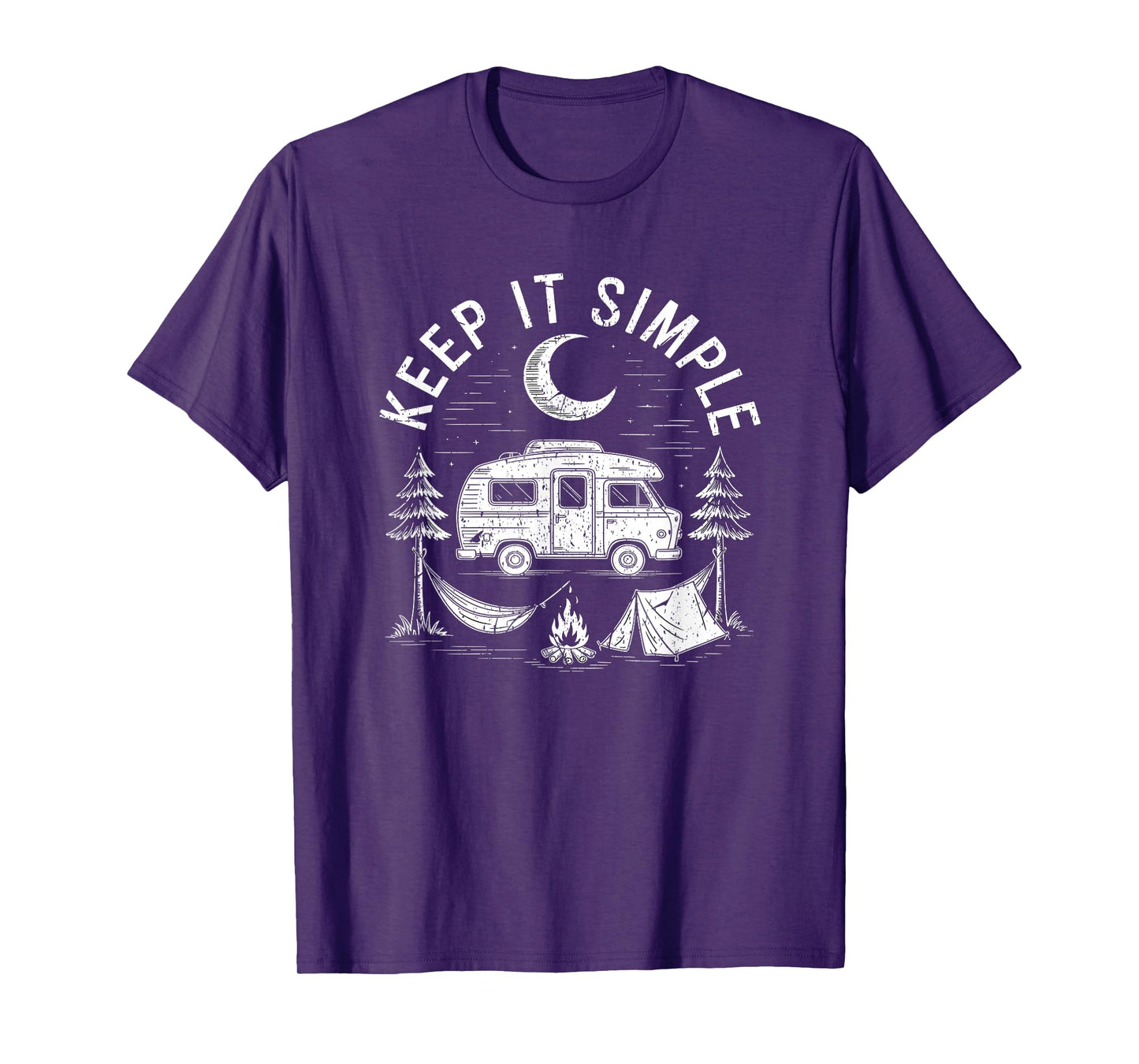 Camping Minimalist Keep It Simple Outdoor Gift T-Shirt