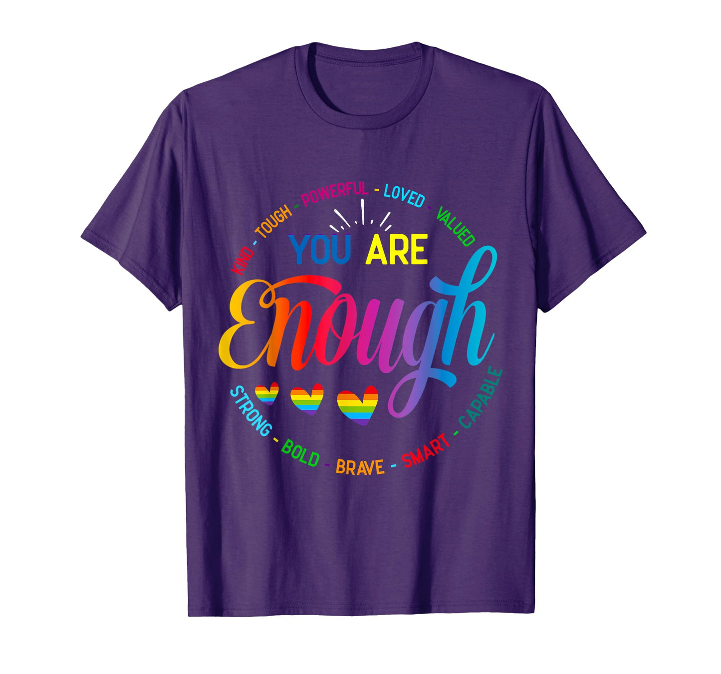 You Are Enough Mental Health Awareness Womens T-Shirt