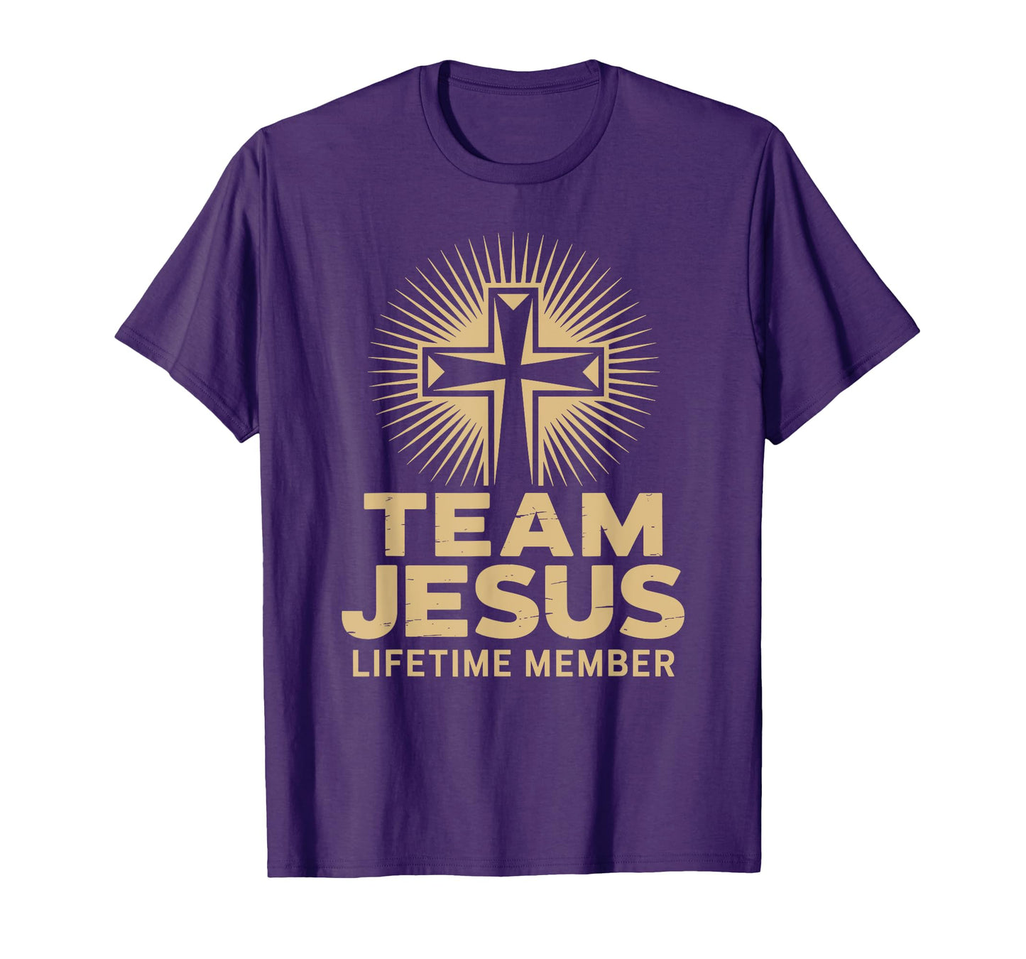 Team Jesus Lifetime Member Cross Belief Christians T-Shirt