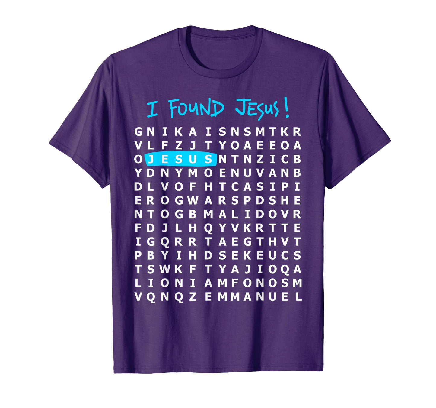 I Found Jesus Crossword Puzzle - Christian Shirt T-Shirt