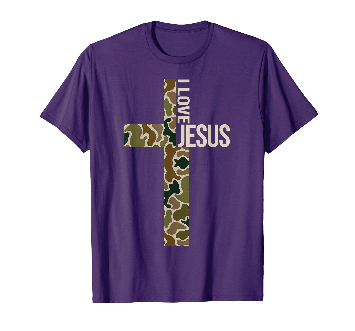 Jesus I Love Jesus Christian Cross God Faith Bible Pray T-Shirt