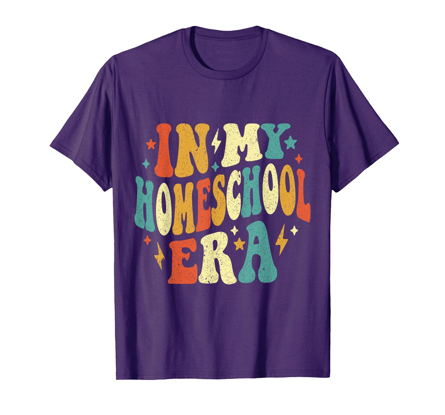 In My Homeschool Era Funny Homeschool Retro Vintage T-Shirt
