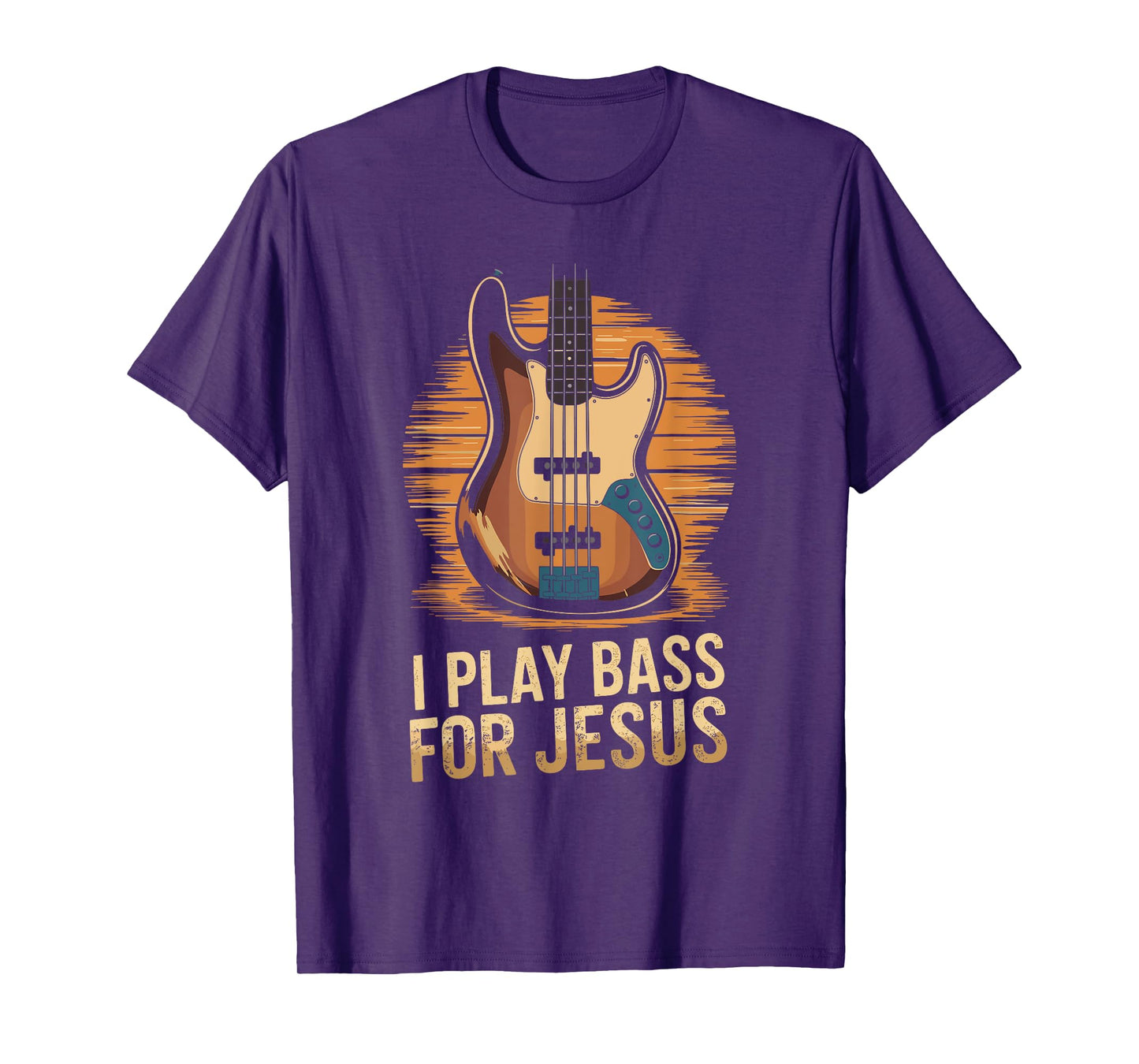 I Play Bass For Jesus, Christian Bassist and Bass Guitar T-Shirt